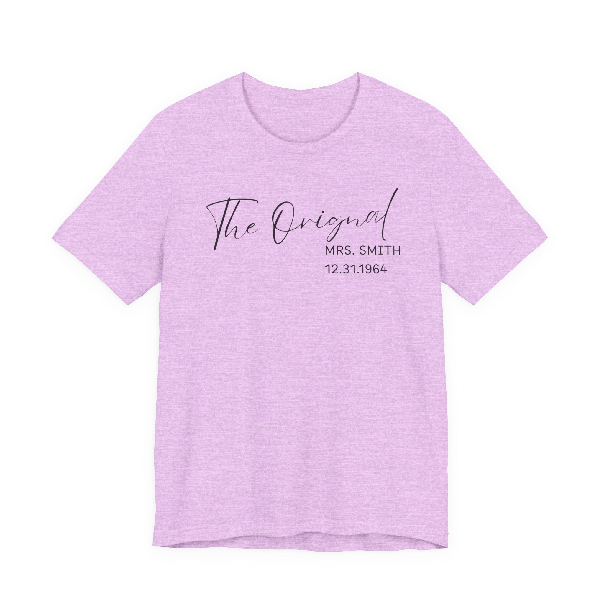 The O.G. Mrs. Script Bridal T-Shirt — Personalized Mrs. Tee