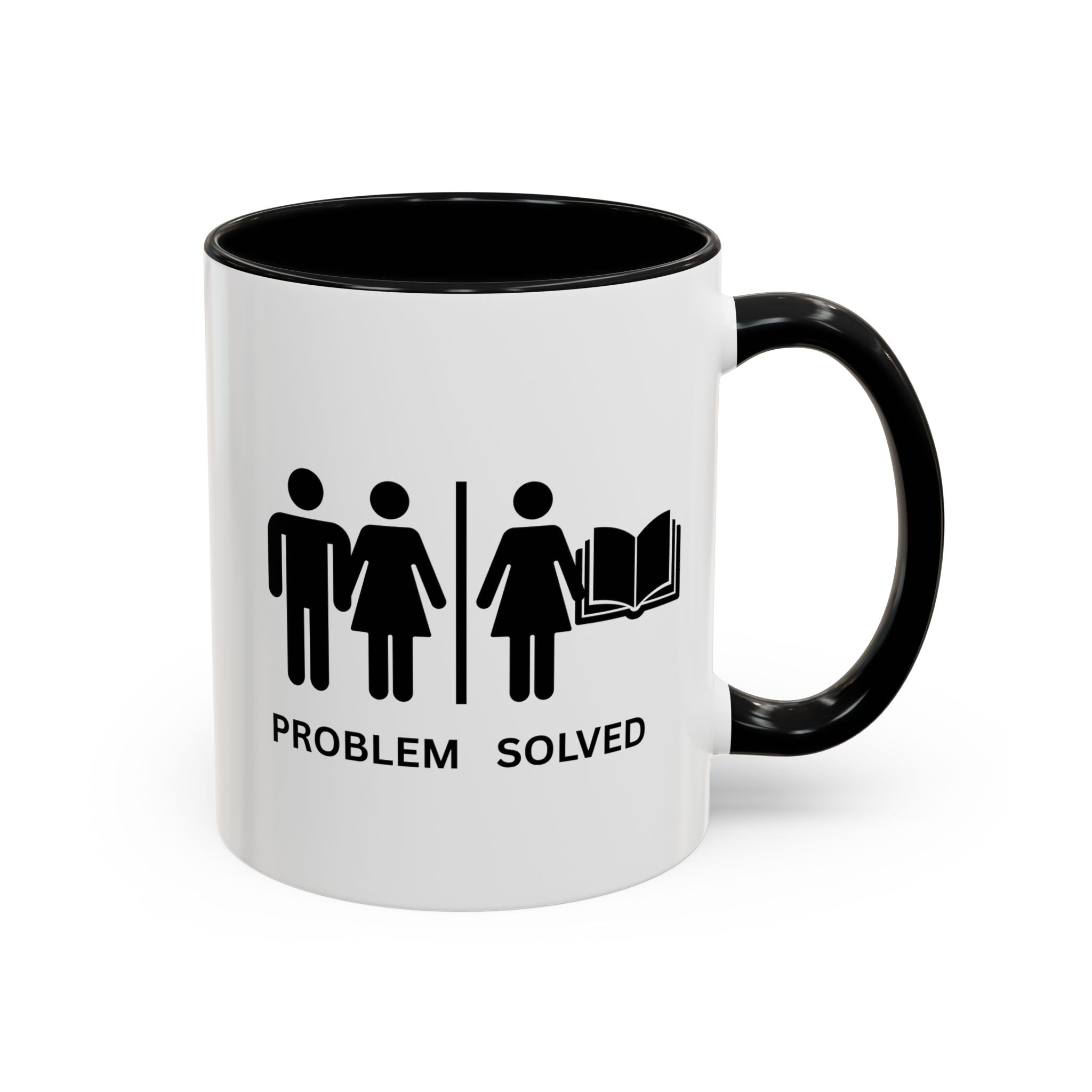 Coffee Mug — Problem Solved Funny Book Lover Gift