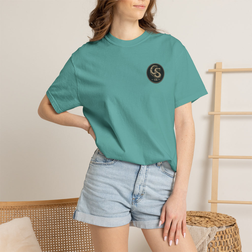 Alien Abduction Motorcycle T‑Shirt — Sci‑Fi Desert Rider Tee