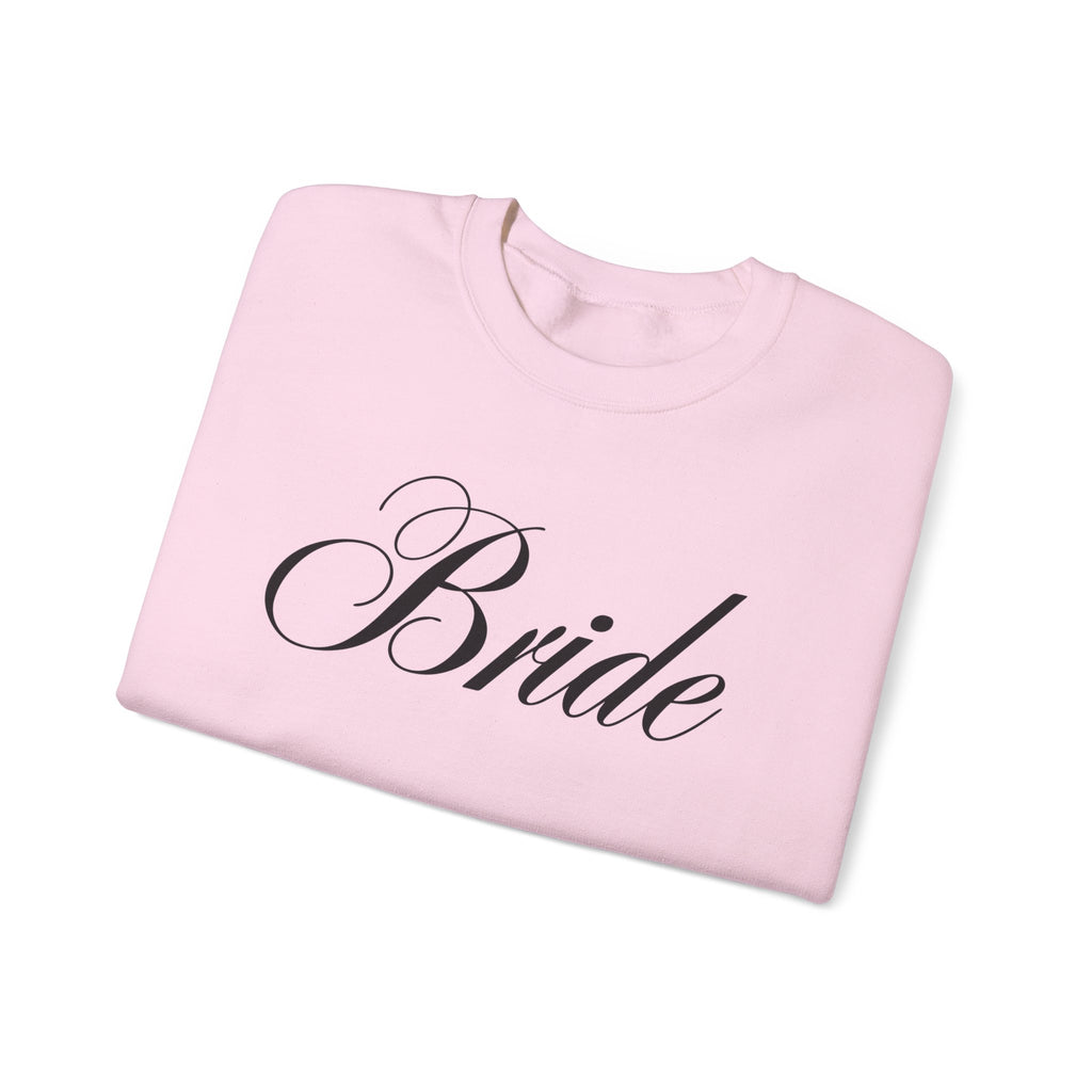Bride Script Sweatshirt — Bridal Crewneck Pullover for Bachelorette & Wedding Day