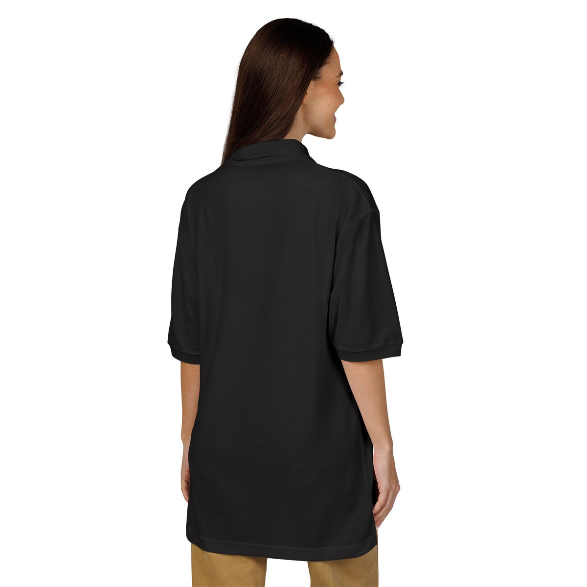 MPD MANAGER Unisex Black  Embroidered Polo
