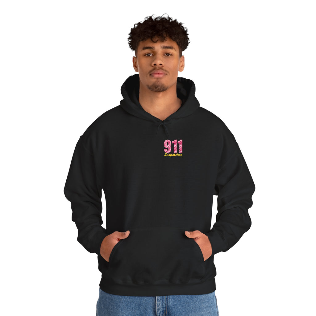 911 Dispatcher Hoodie — Pink Camo Emergency Dispatcher Gift