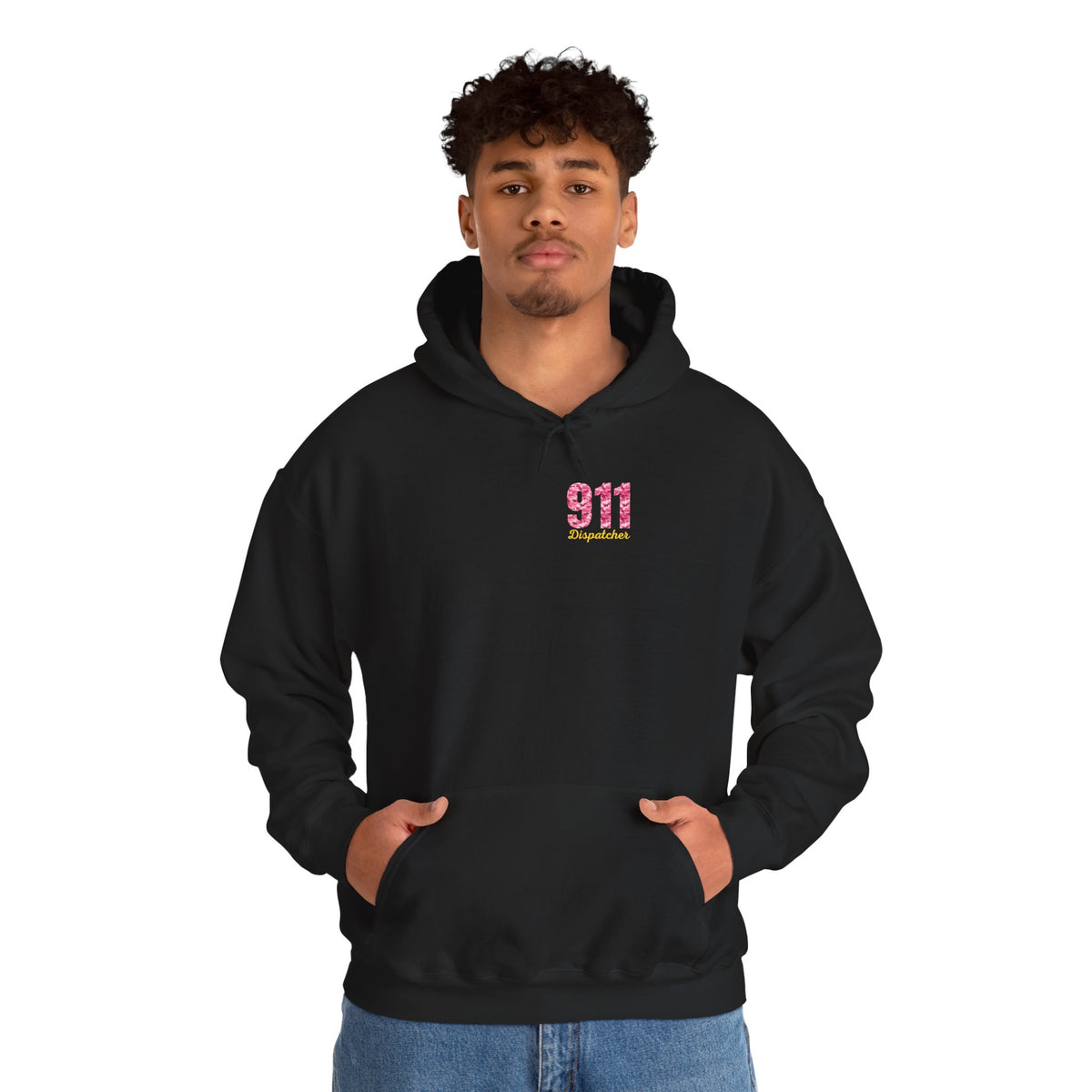 911 Dispatcher Hoodie — Pink Camo Emergency Dispatcher Gift
