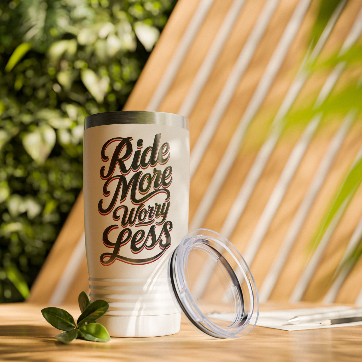Ride More Worry Less Tumbler — 20oz Insulated Travel Cup