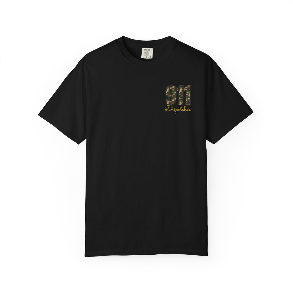 Dispatcher 911 T-Shirt — Camo 911 Dispatcher Tee