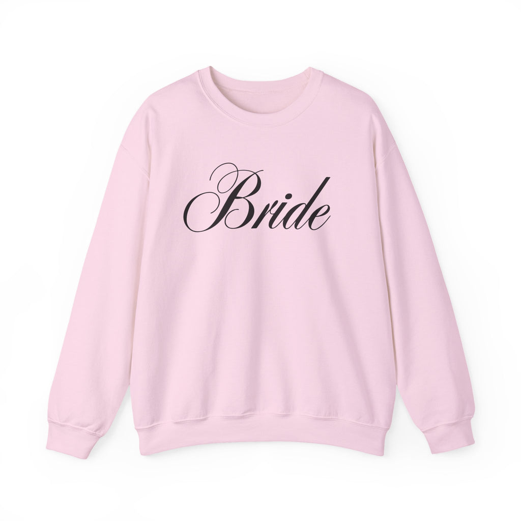 Bride Script Sweatshirt — Bridal Crewneck Pullover for Bachelorette & Wedding Day