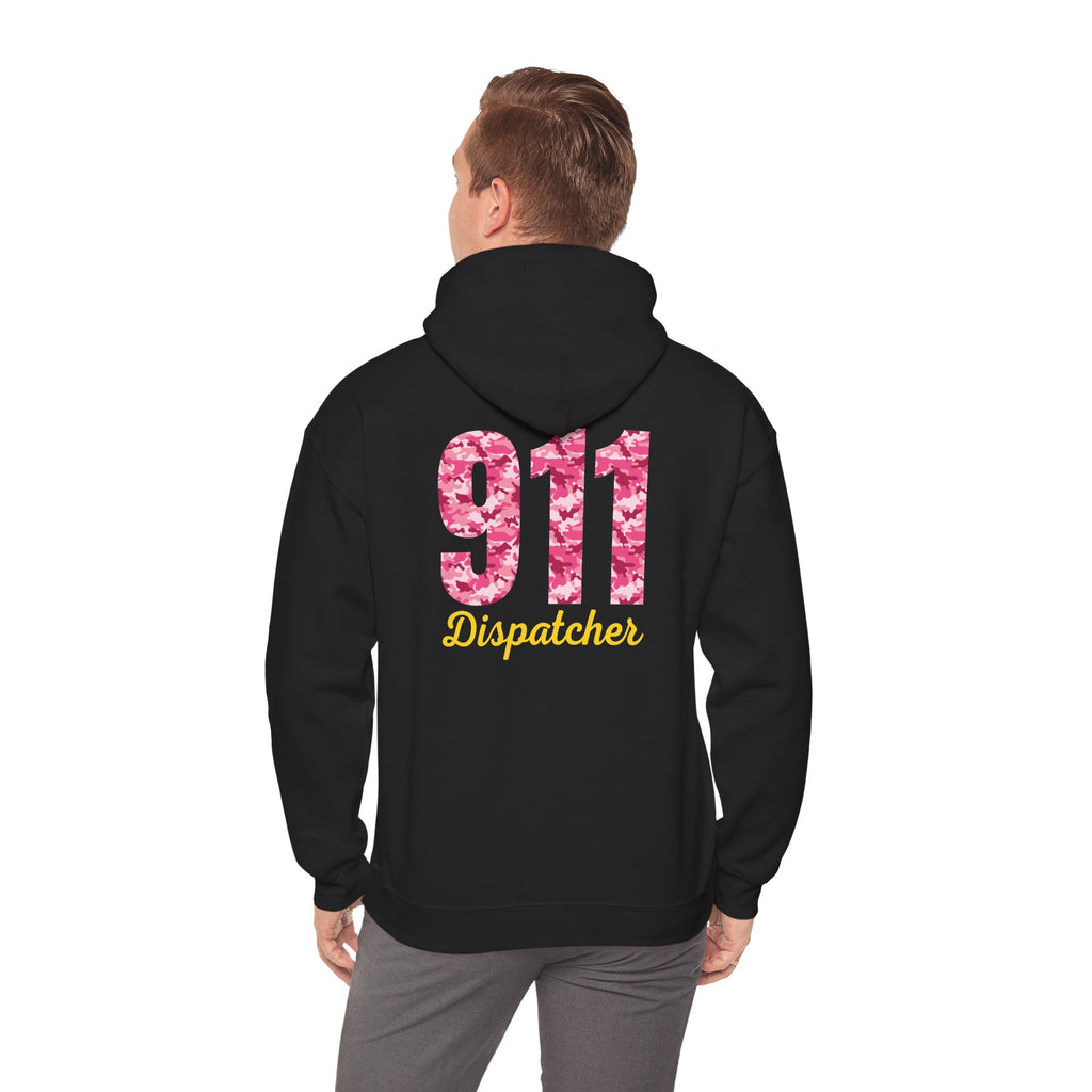 911 Dispatcher Hoodie — Pink Camo Emergency Dispatcher Gift