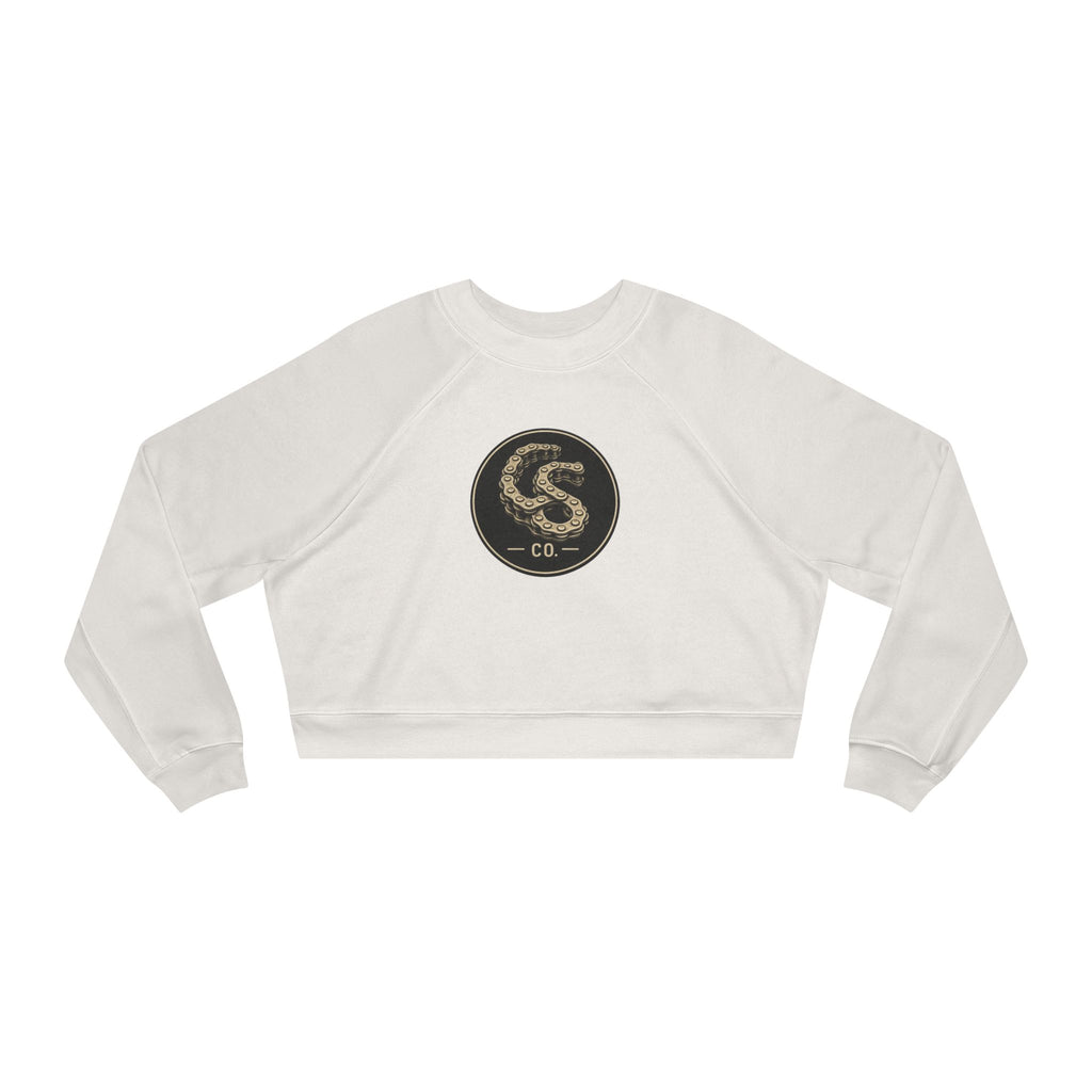 Collected Soul Gear Chain Logo Cropped Crewneck Sweatshirt