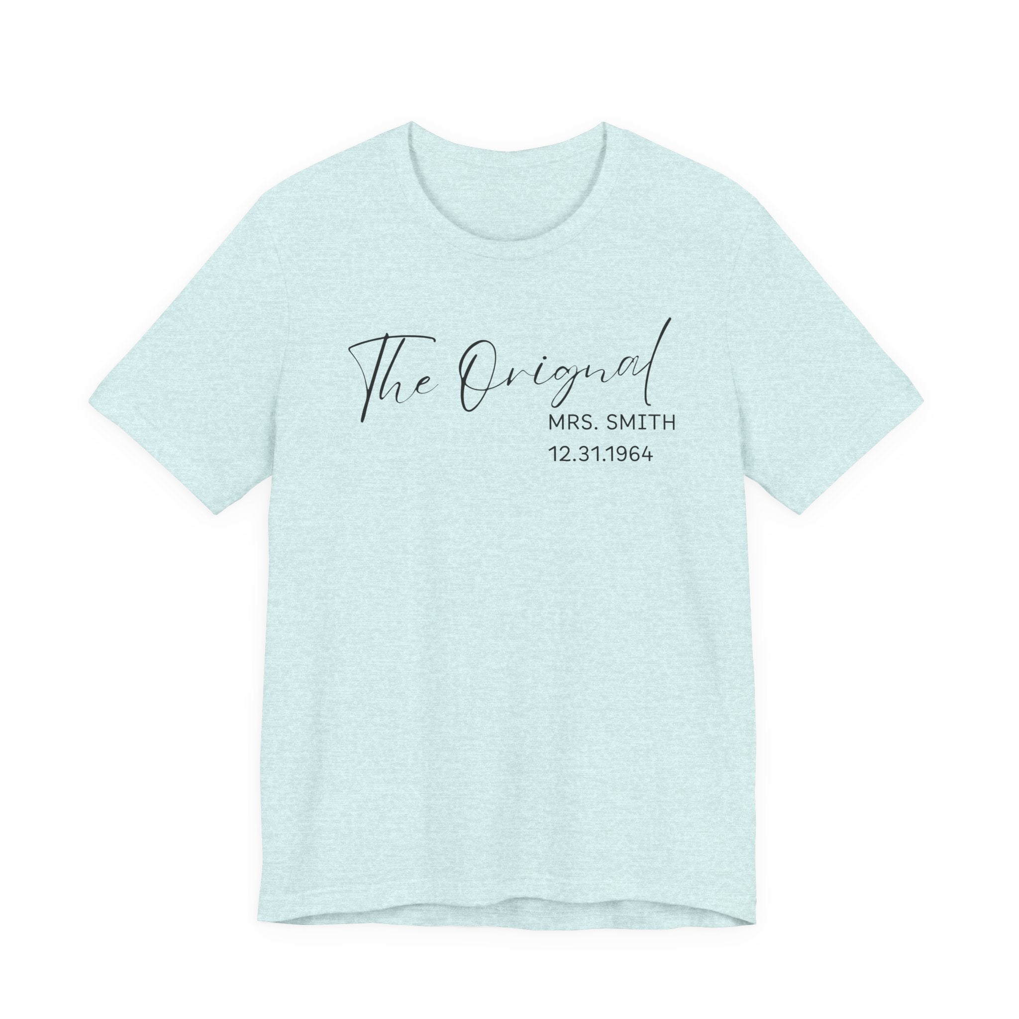 The O.G. Mrs. Script Bridal T-Shirt — Personalized Mrs. Tee