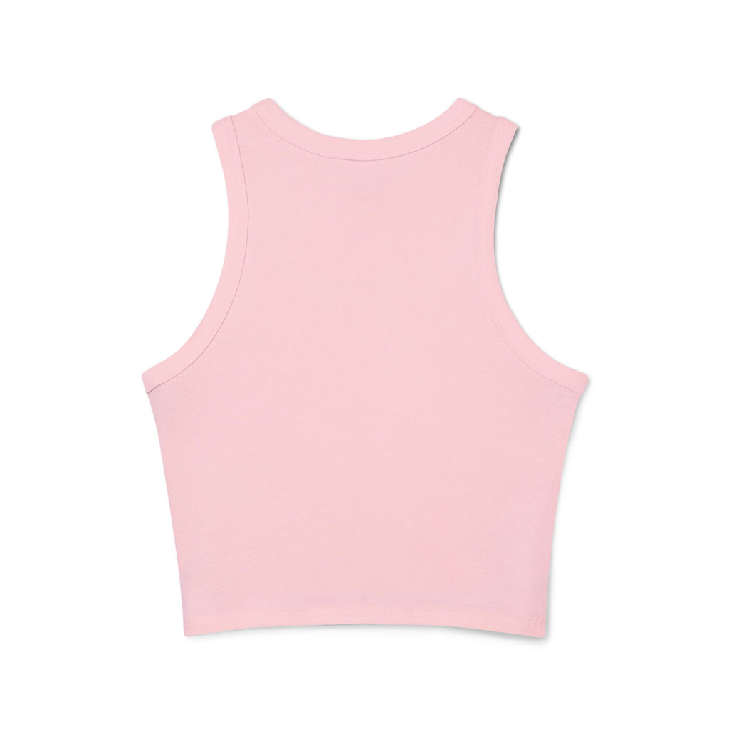 Find Me Where the Crowd is Less Racer Tank Top