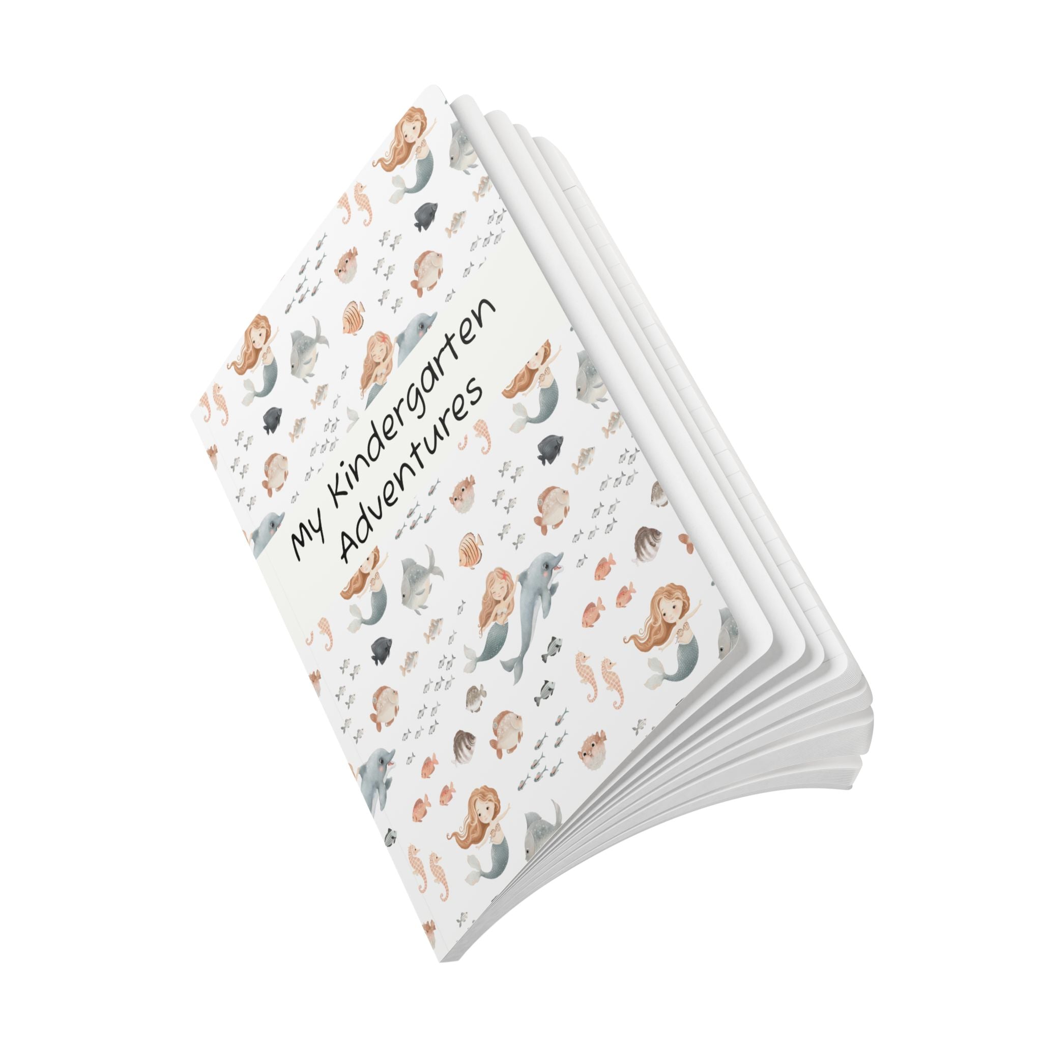 My Kindergarten Adventures Softcover Journal — Mermaid & Ocean Kids Memory Book (This Belongs To)
