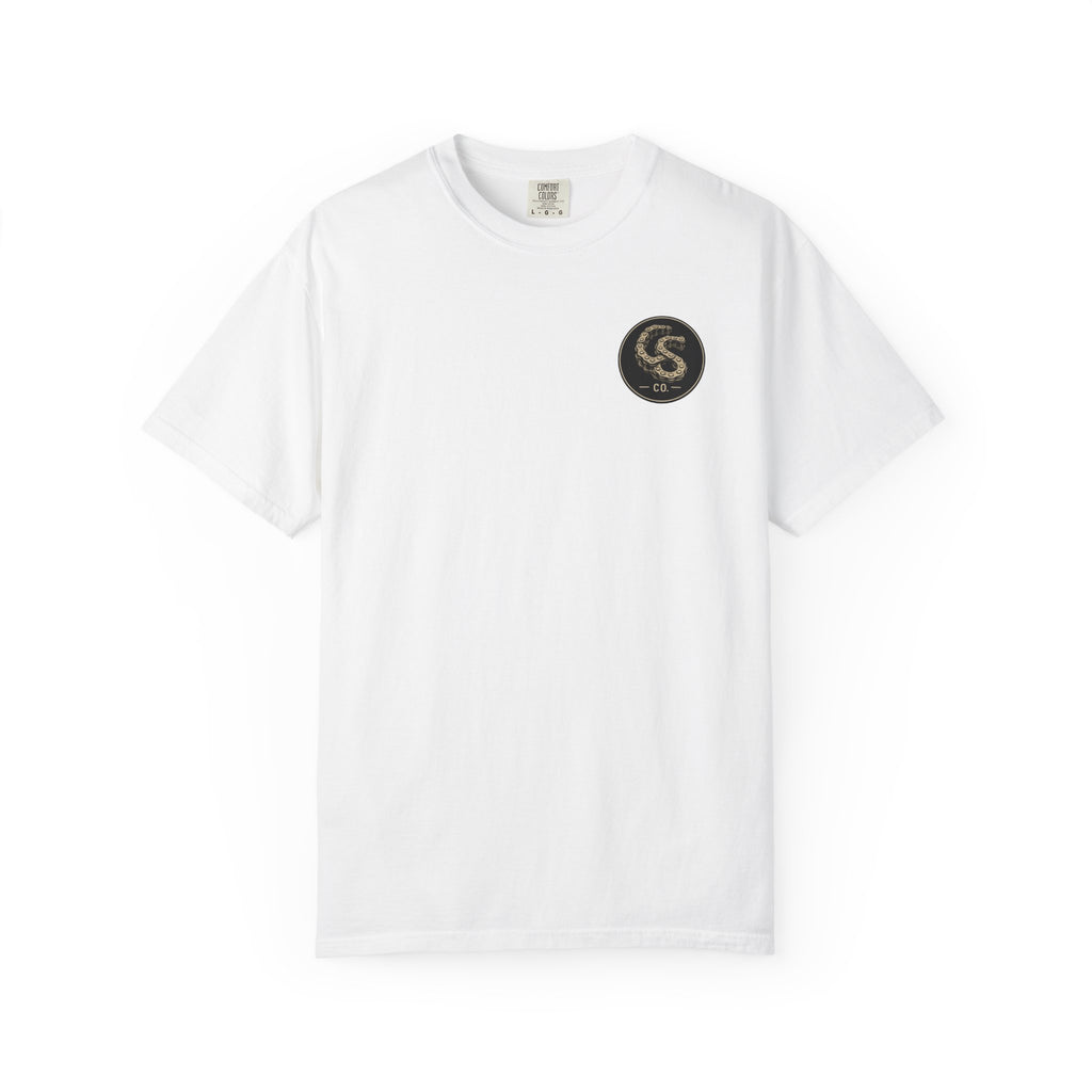 Alien Abduction Motorcycle T‑Shirt — Sci‑Fi Desert Rider Tee