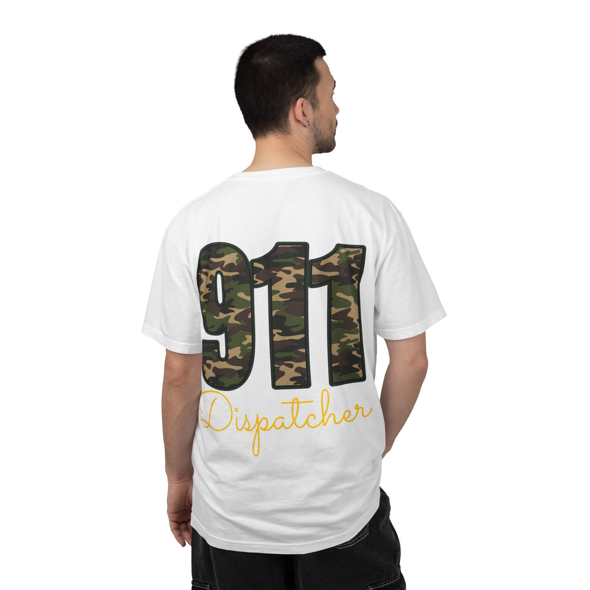 Dispatcher 911 T-Shirt — Camo 911 Dispatcher Tee
