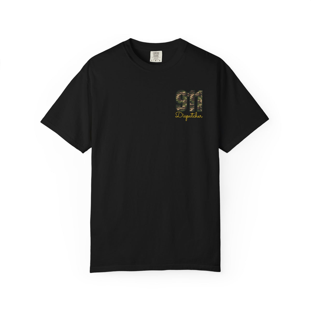 Dispatcher 911 T-Shirt — Camo 911 Dispatcher Tee