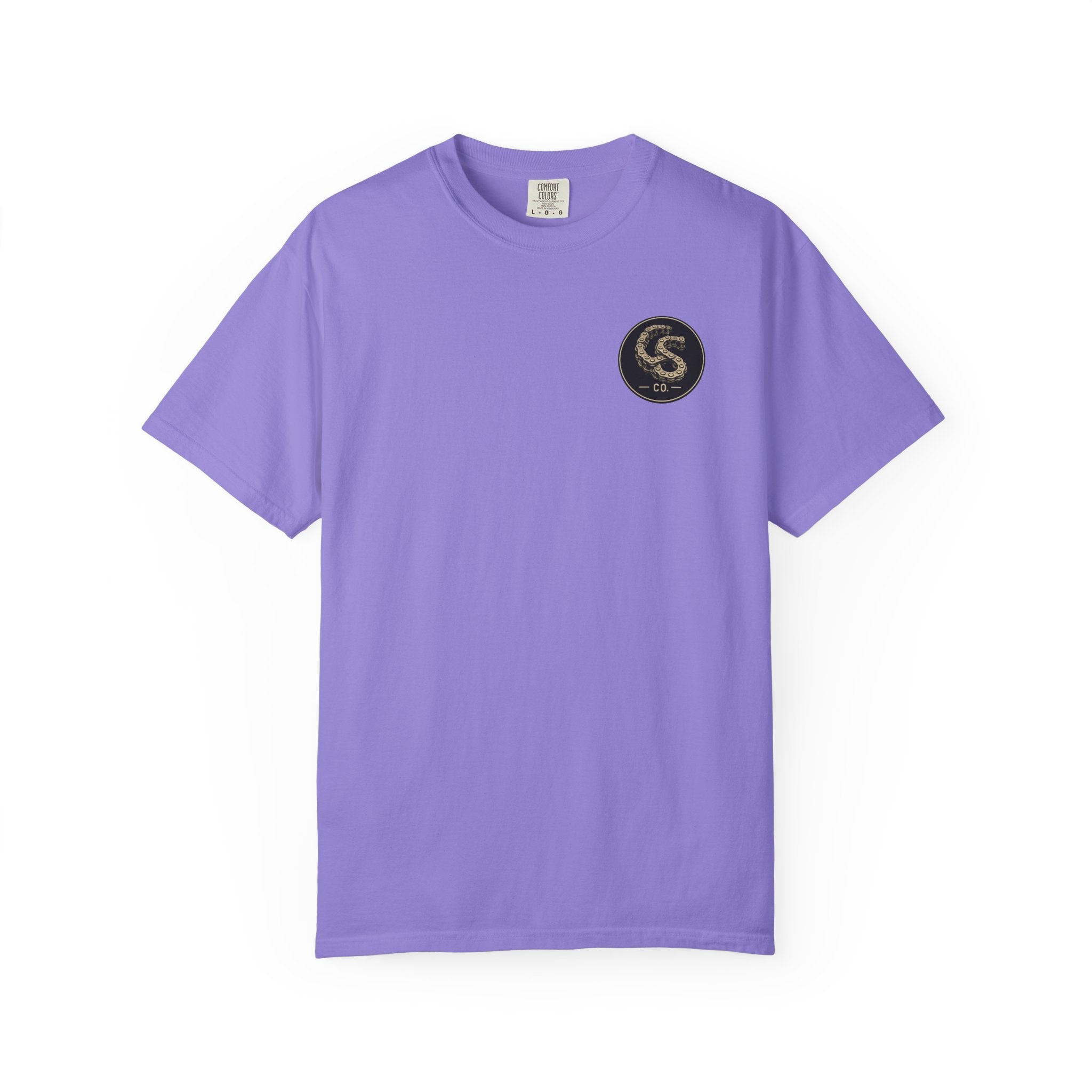 Alien Abduction Motorcycle T‑Shirt — Sci‑Fi Desert Rider Tee