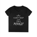 Personalized I Can't Keep Calm I'm a 'Insert Last Name' V-Neck Women's Tee