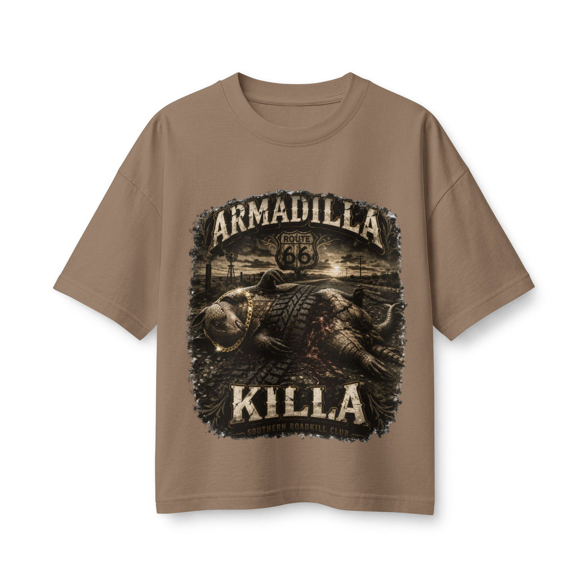 Armadilla Killa Women’s Boxy Crop Tee | Route 66