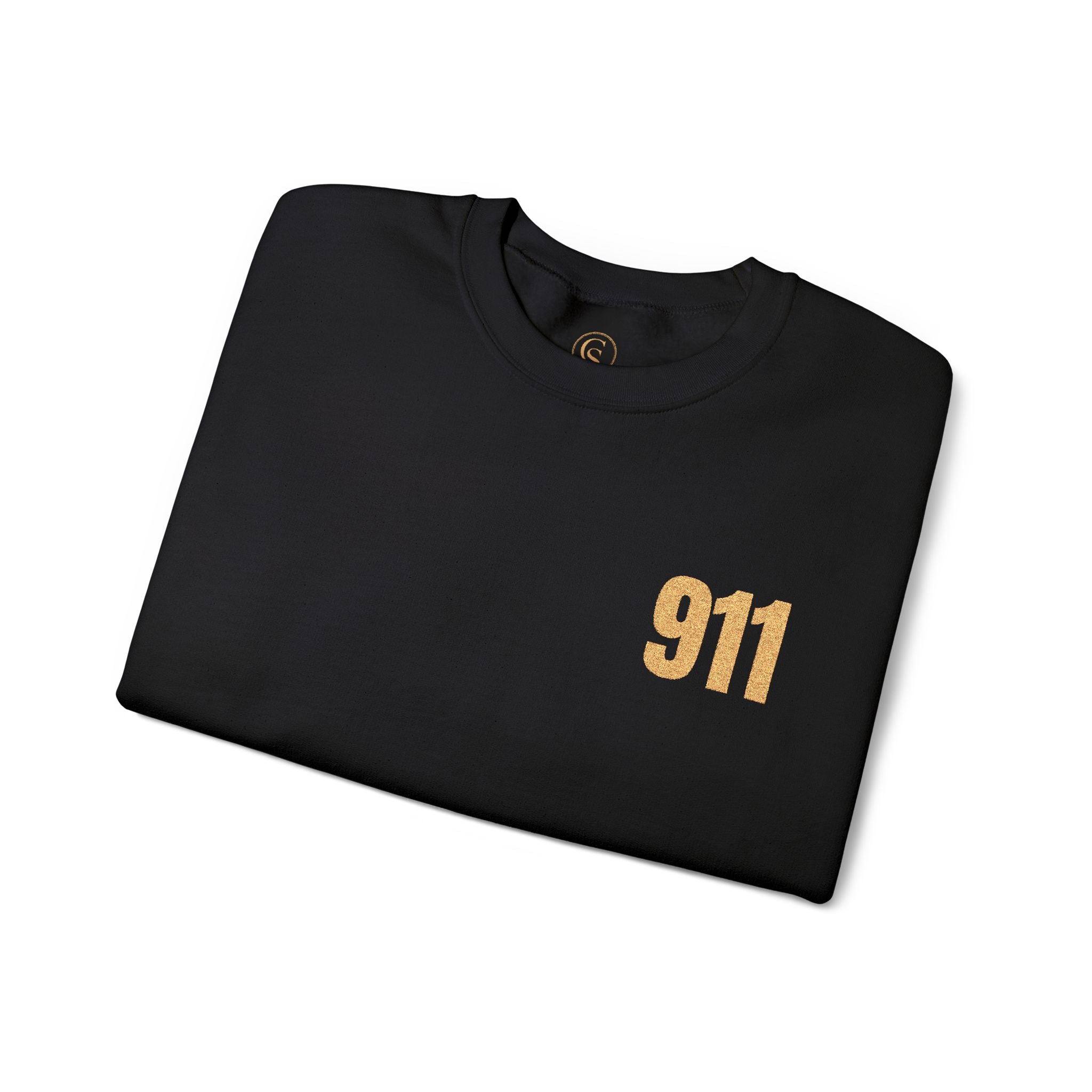 911 Gold Foil Crewneck Sweatshirt — 911 Emergency Dispatch Crewneck