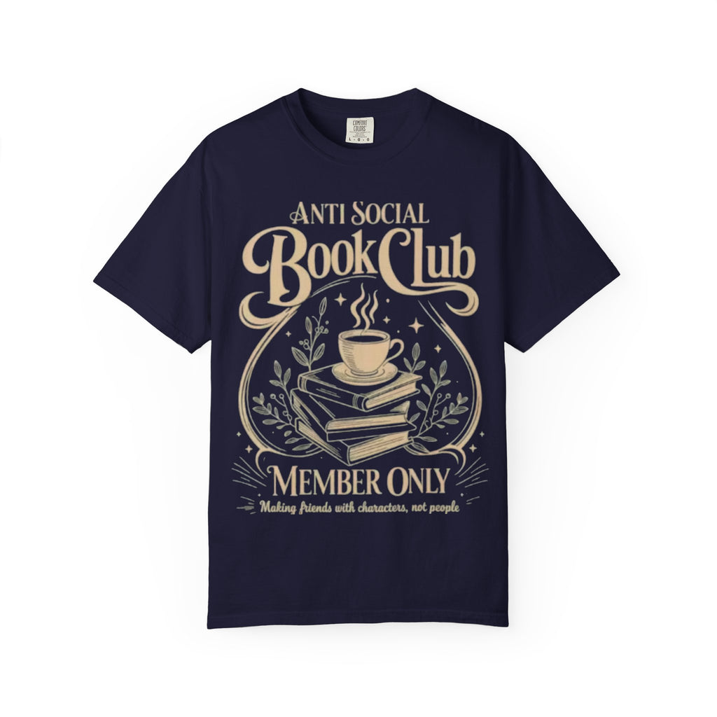 Anti Social Book Club T-Shirt — 'Member Only' Literary Tee