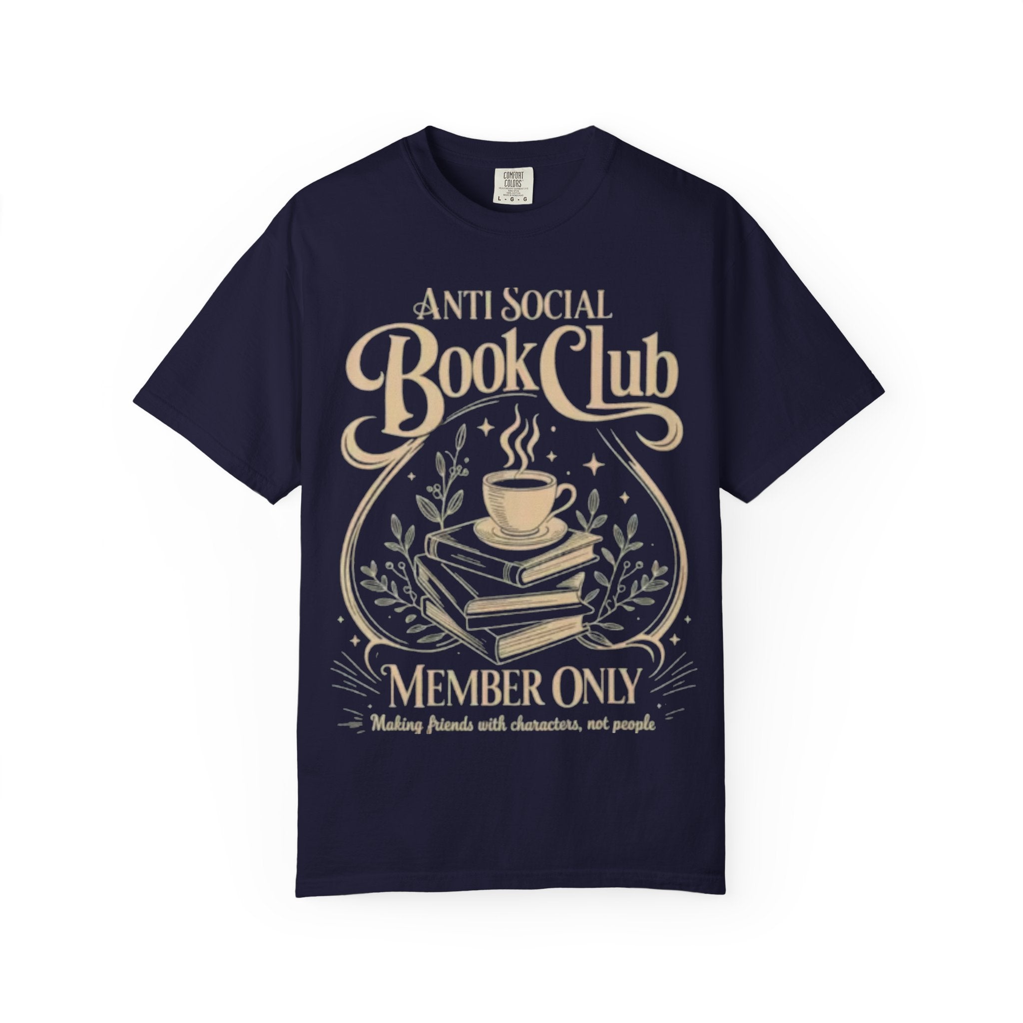 Anti Social Book Club T-Shirt — 'Member Only' Literary Tee
