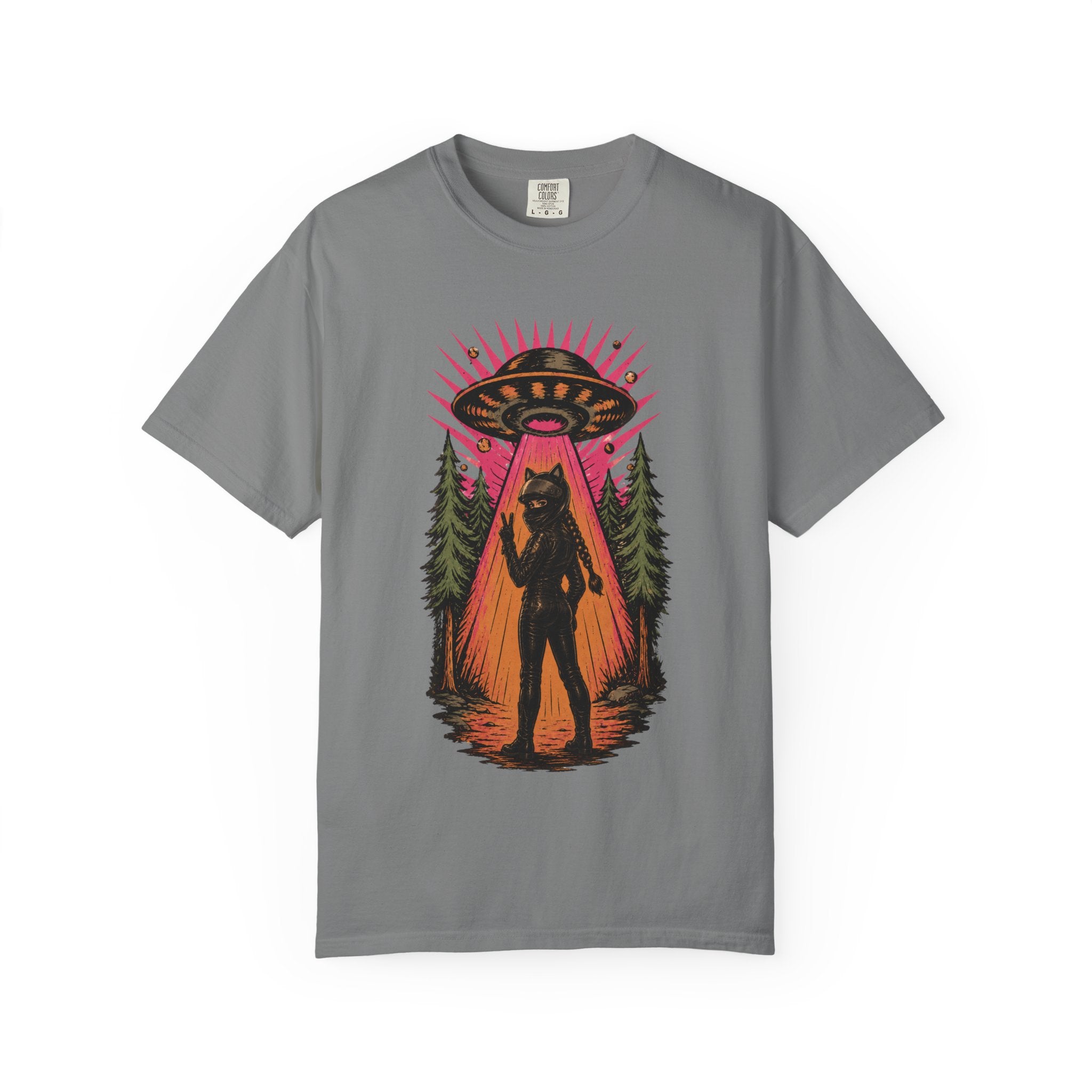 Beam Me Up Retro Rider T-shirt | Funny Quote Sci-Fi Tee