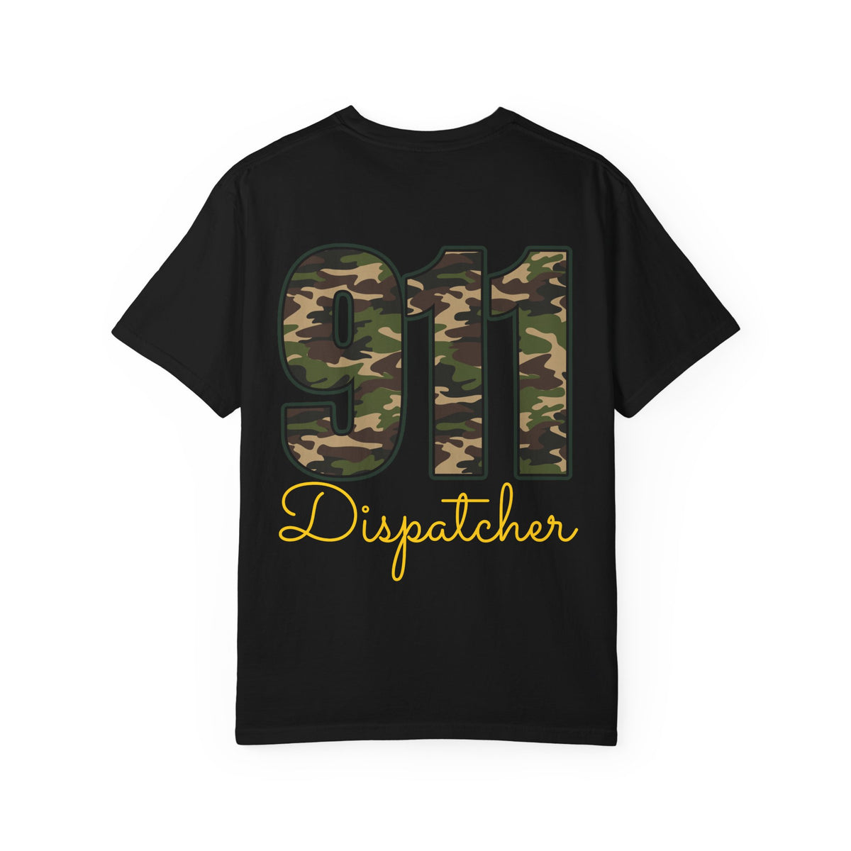 Dispatcher 911 T-Shirt — Camo 911 Dispatcher Tee
