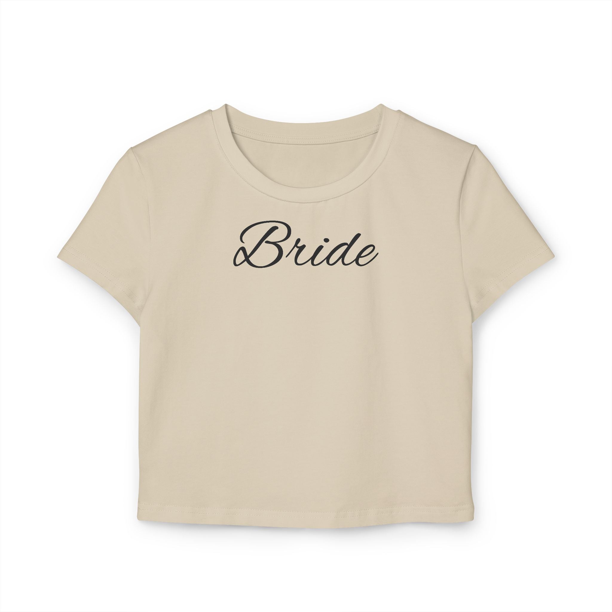 Bride Baby Tee — Bridal Party Crop Top for Bachelorette & Wedding Events