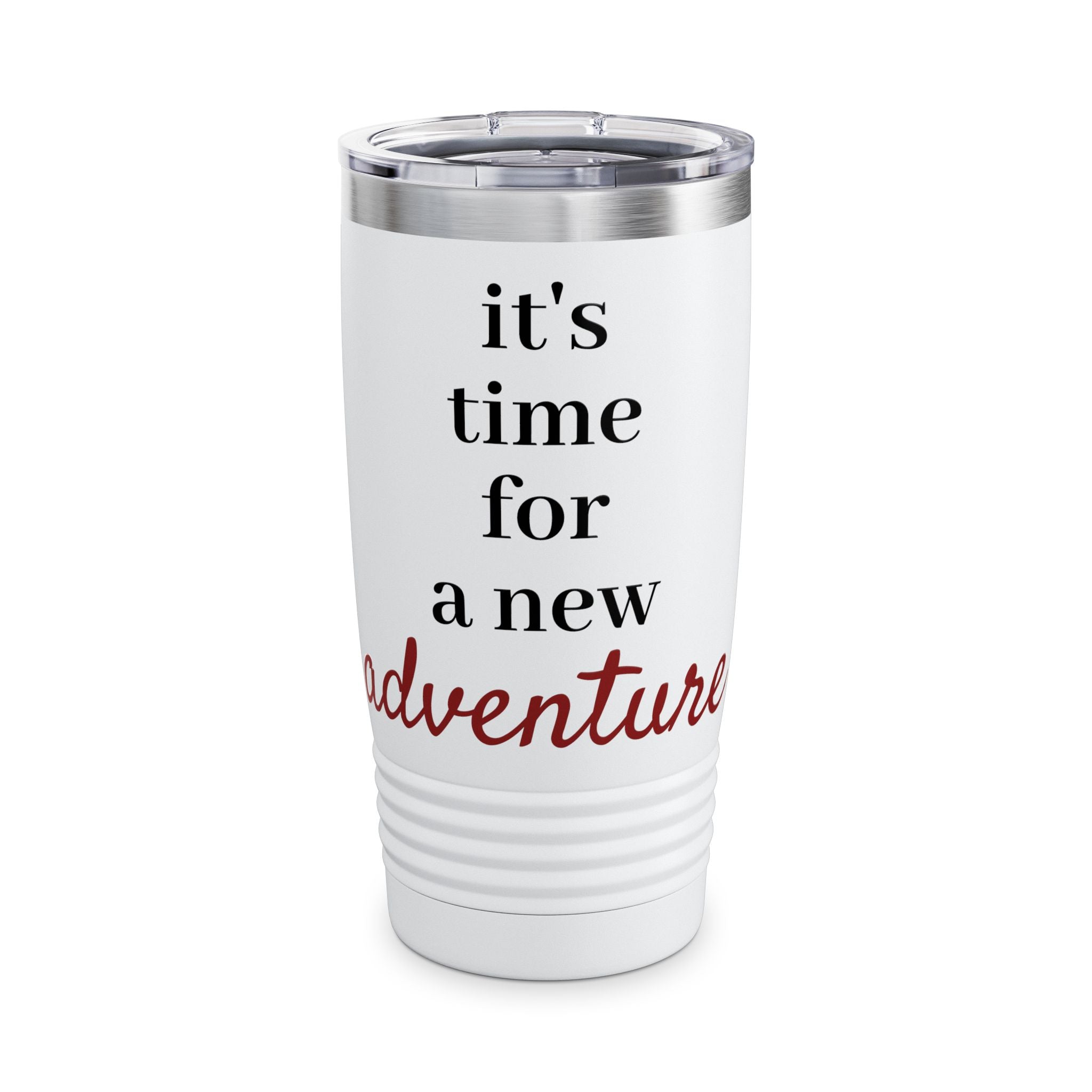 It's Time for a New Adventure — 20oz Insulated Travel Tumbler (Gift for Travelers)