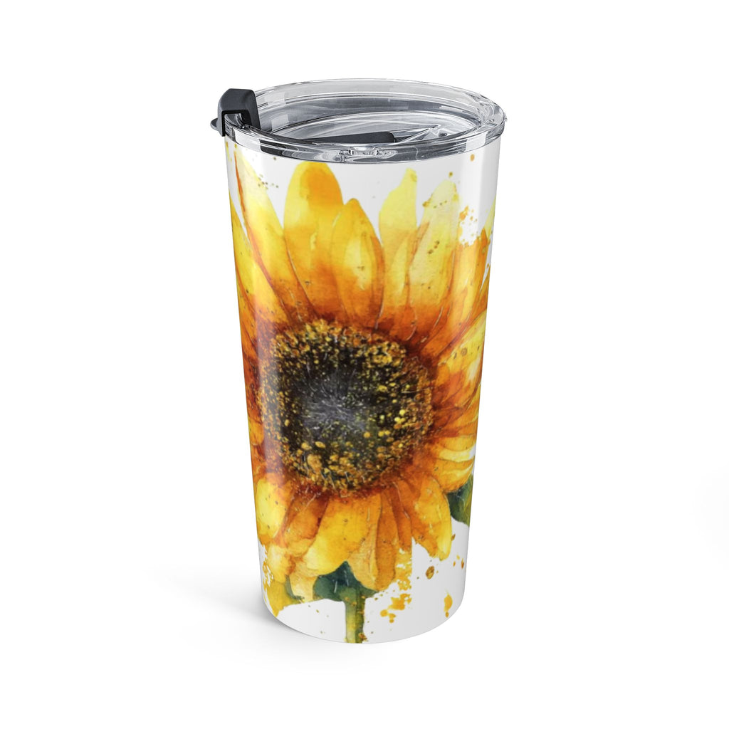 Sunflower Mom 20oz Tumbler — Inspirational "I want to be the kind of mom" Quote Travel Cup