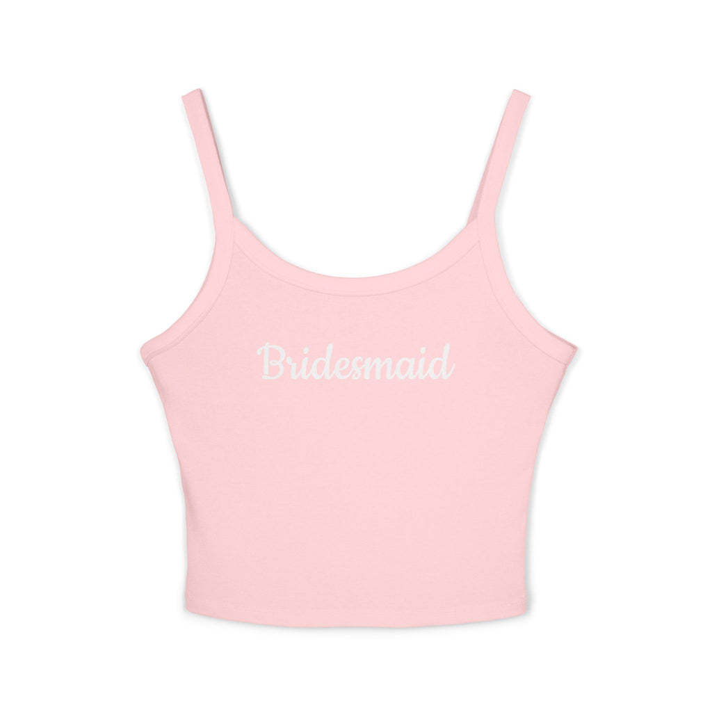 Bridesmaid Crop Tank — Bridal Party Spaghetti Strap Top
