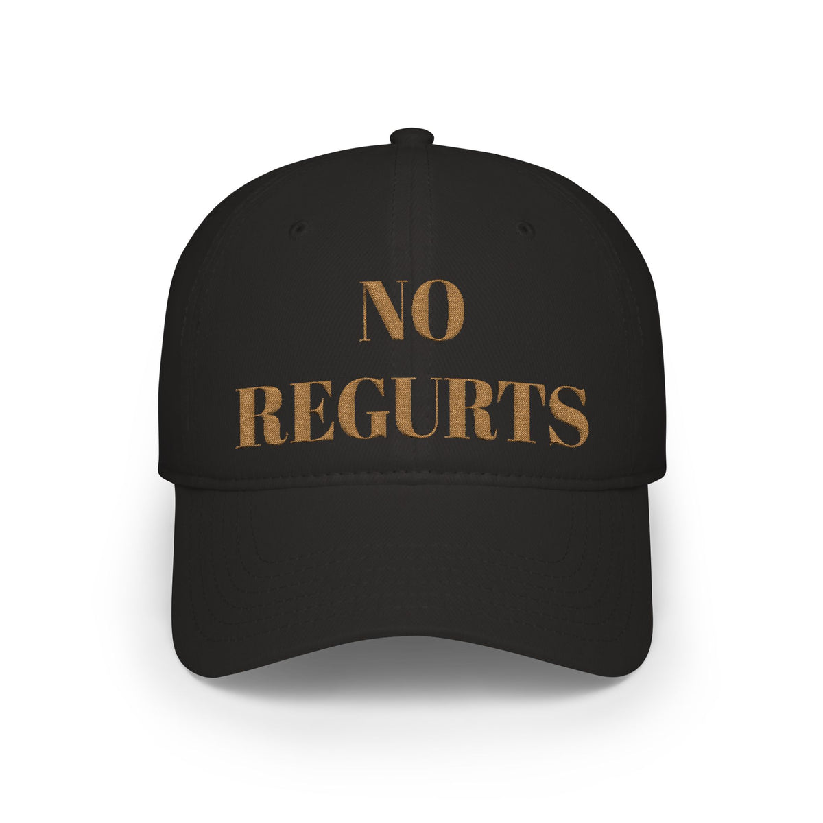 No Regurts Baseball Cap — Funny Low Profile Hat