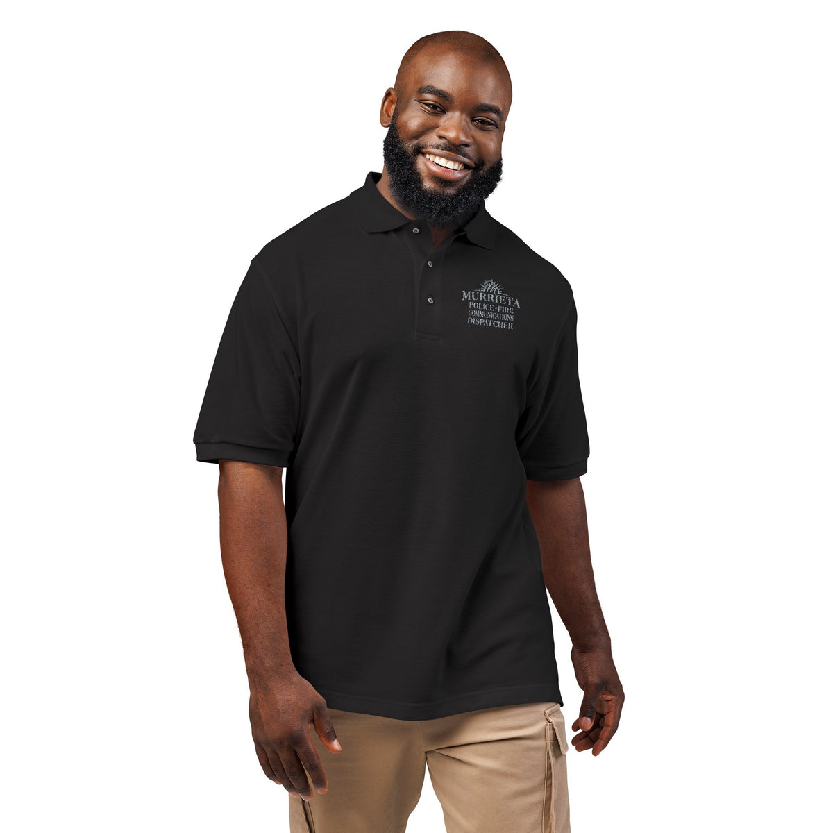 MPD DISPATCH Unisex Black Polo