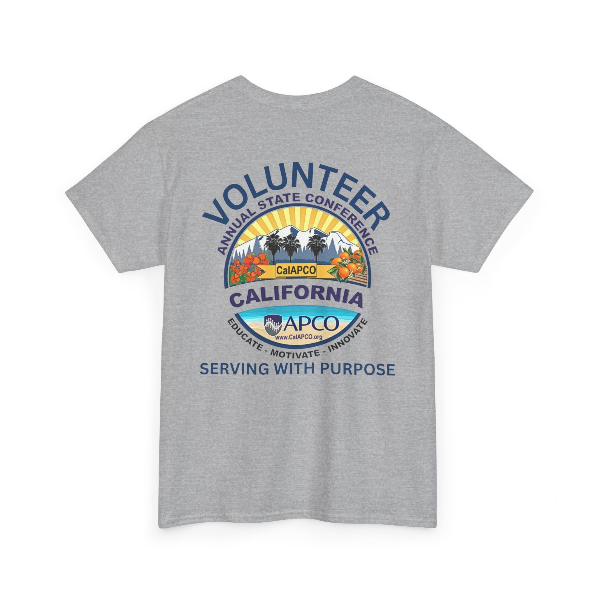 Volunteer Tee — CAL/APCO California Serving With Purpose T‑Shirt