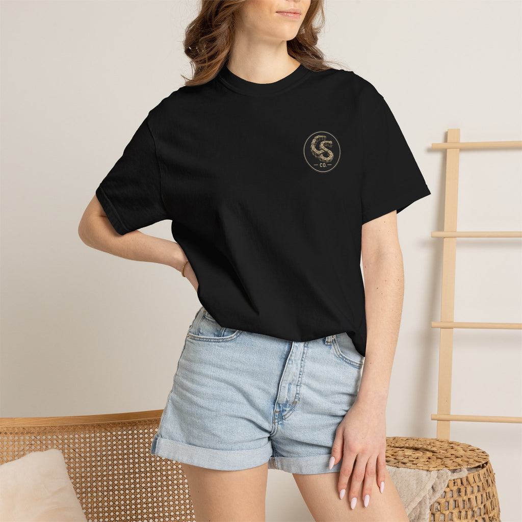 Alien Abduction Motorcycle T‑Shirt — Sci‑Fi Desert Rider Tee
