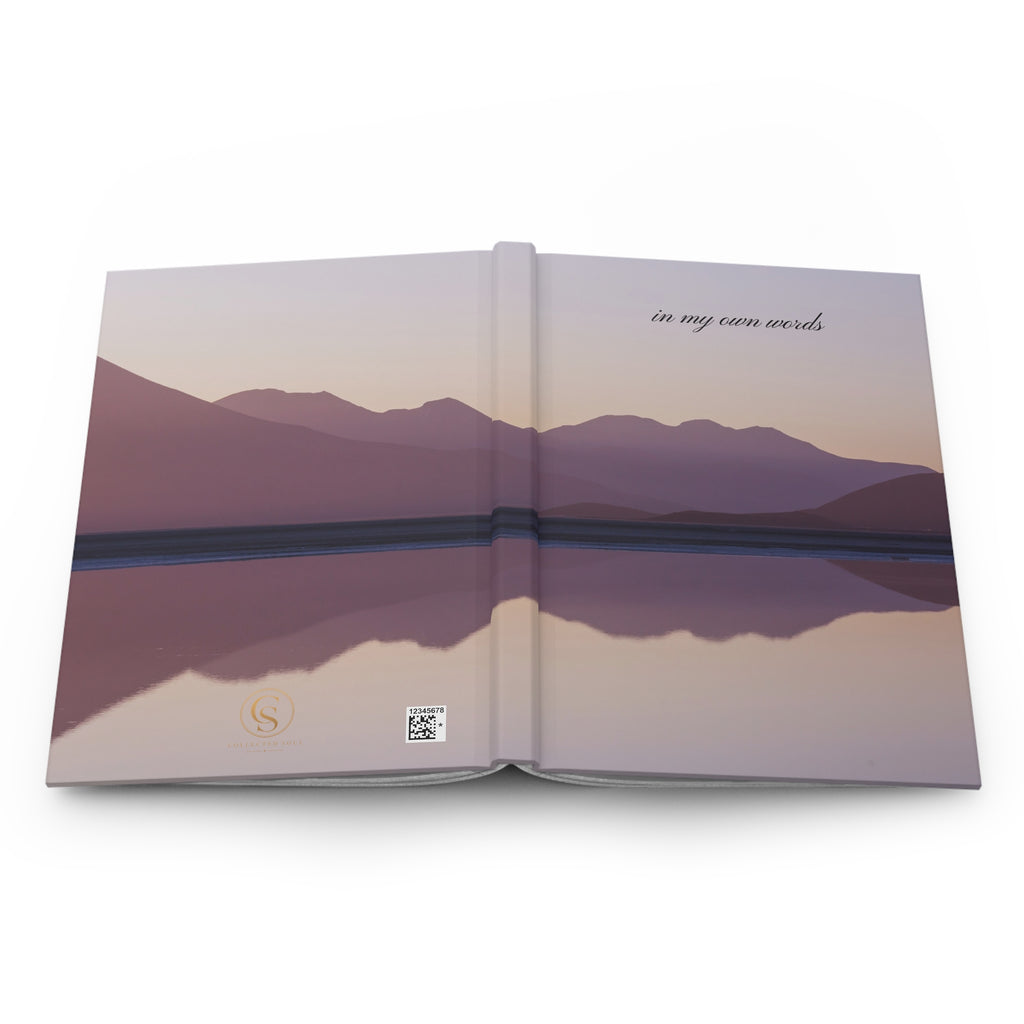 Serene Mountain Reflection Hardcover Journal | 'in my own words'
