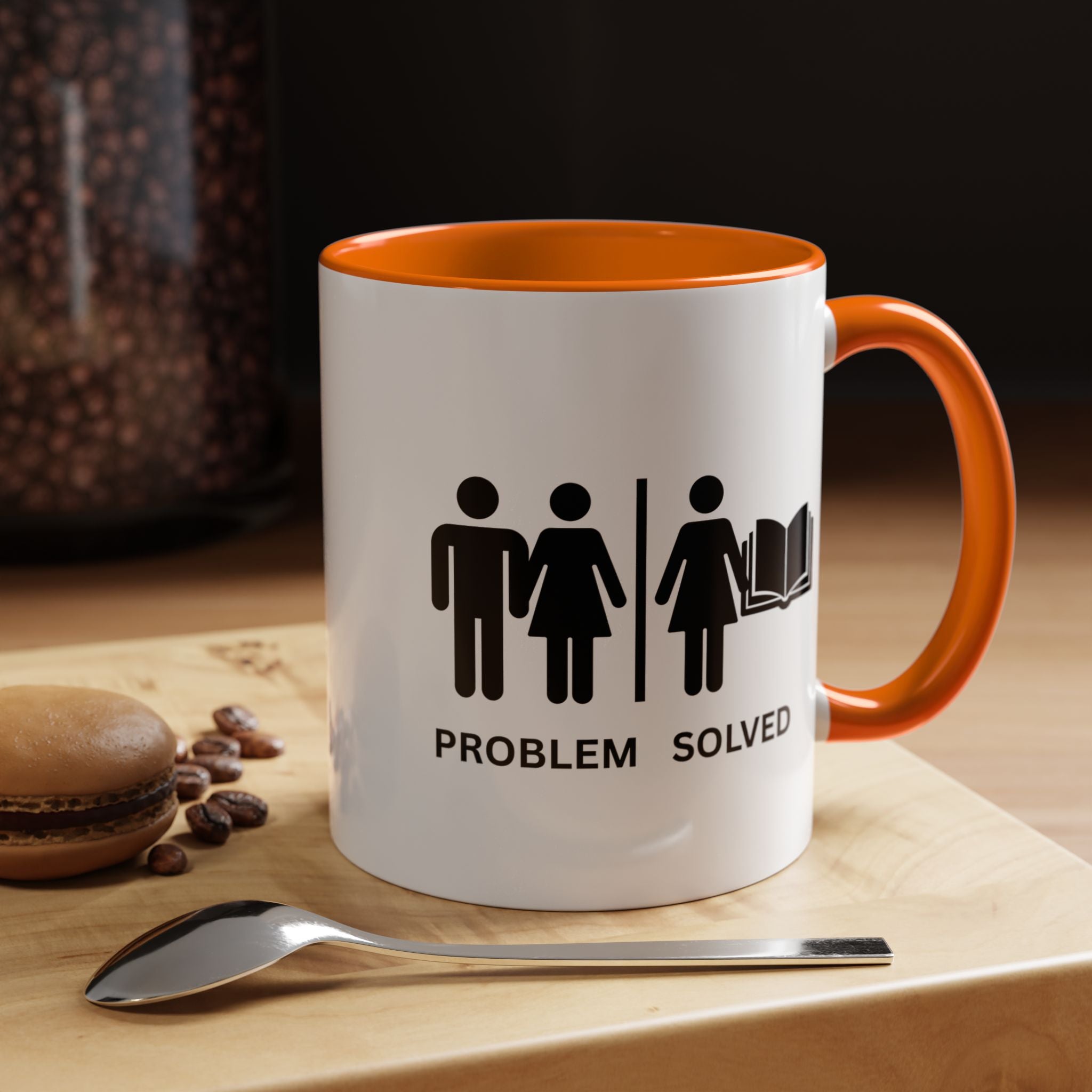 Coffee Mug — Problem Solved Funny Book Lover Gift