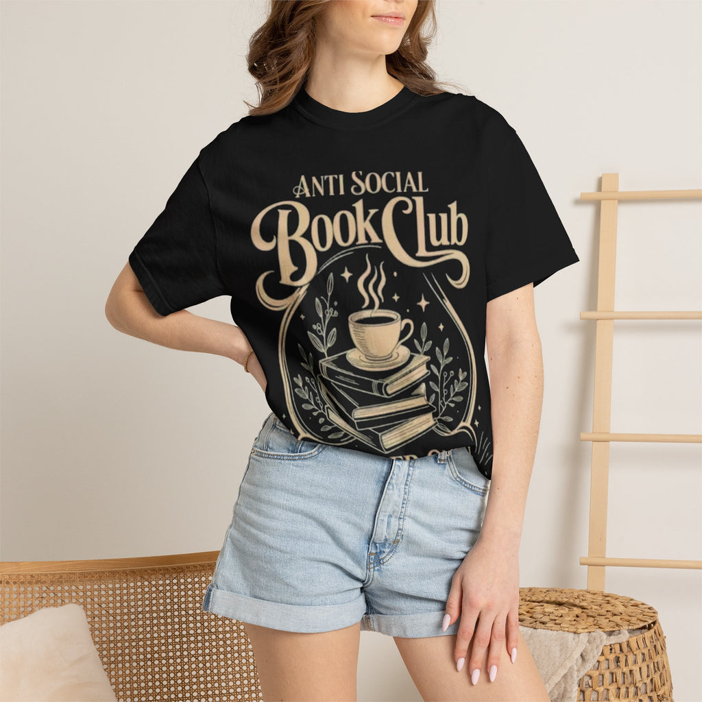Anti Social Book Club T-Shirt — 'Member Only' Literary Tee