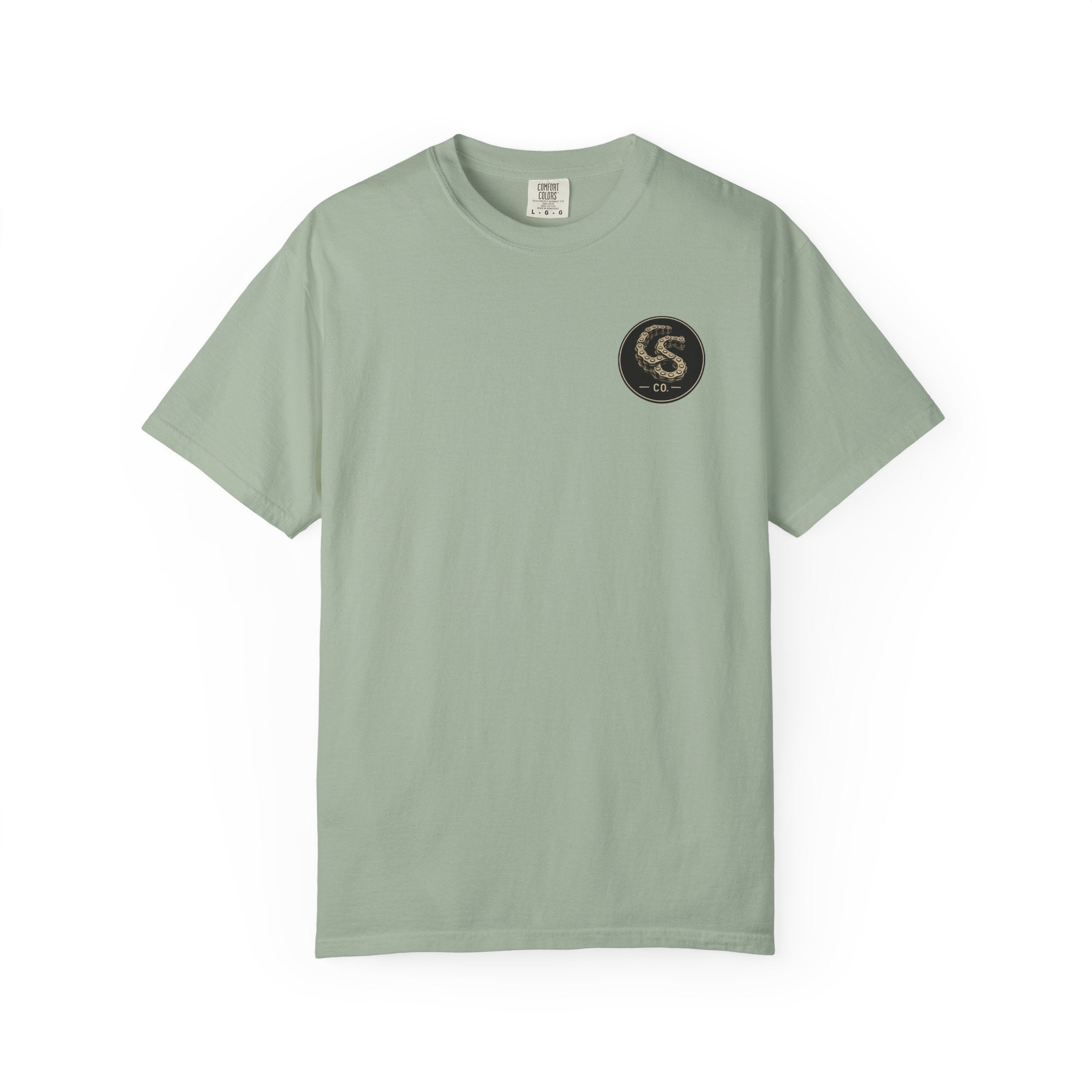 Alien Abduction Motorcycle T‑Shirt — Sci‑Fi Desert Rider Tee