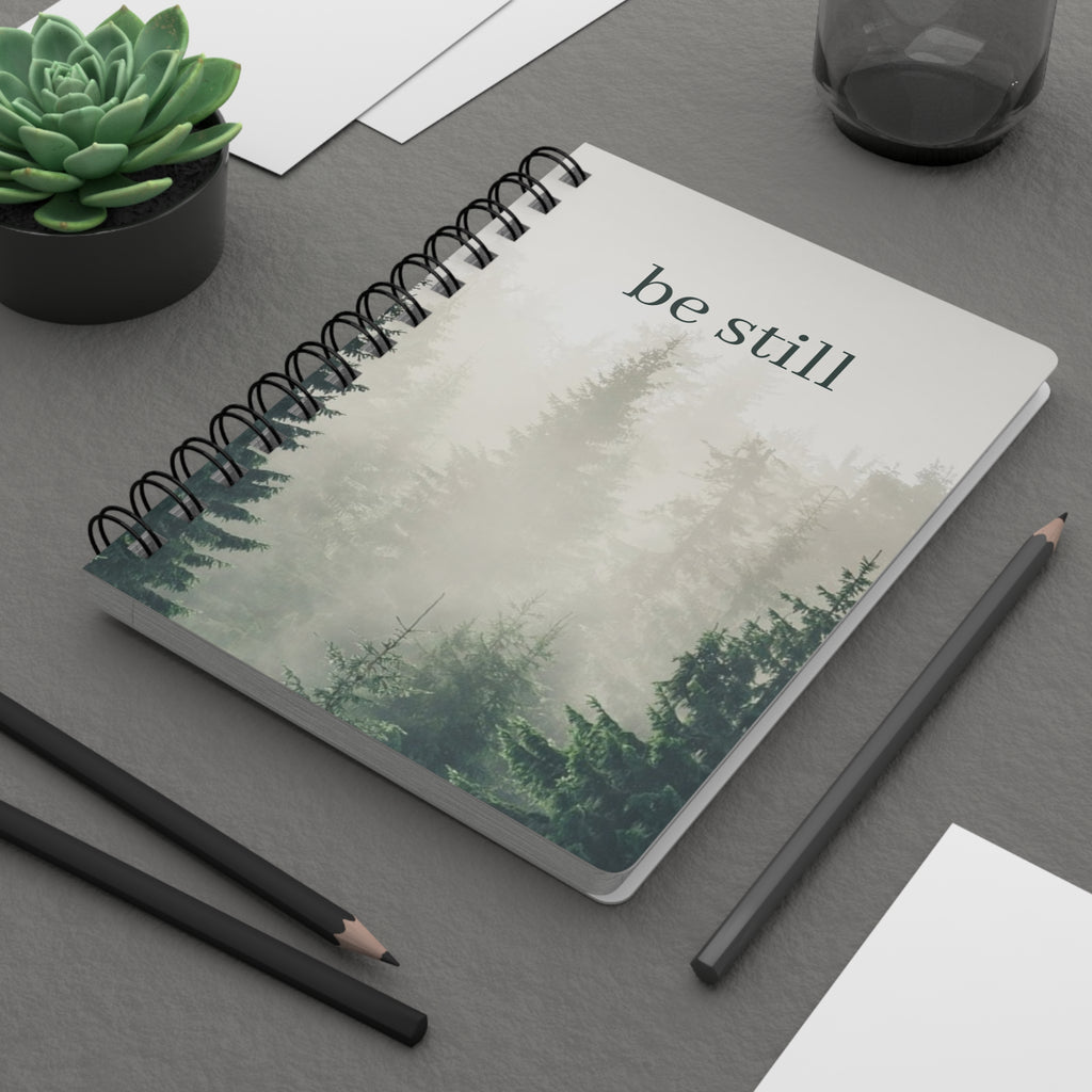 Be Still Forest Journal — Spiral-Bound Mindfulness Notebook