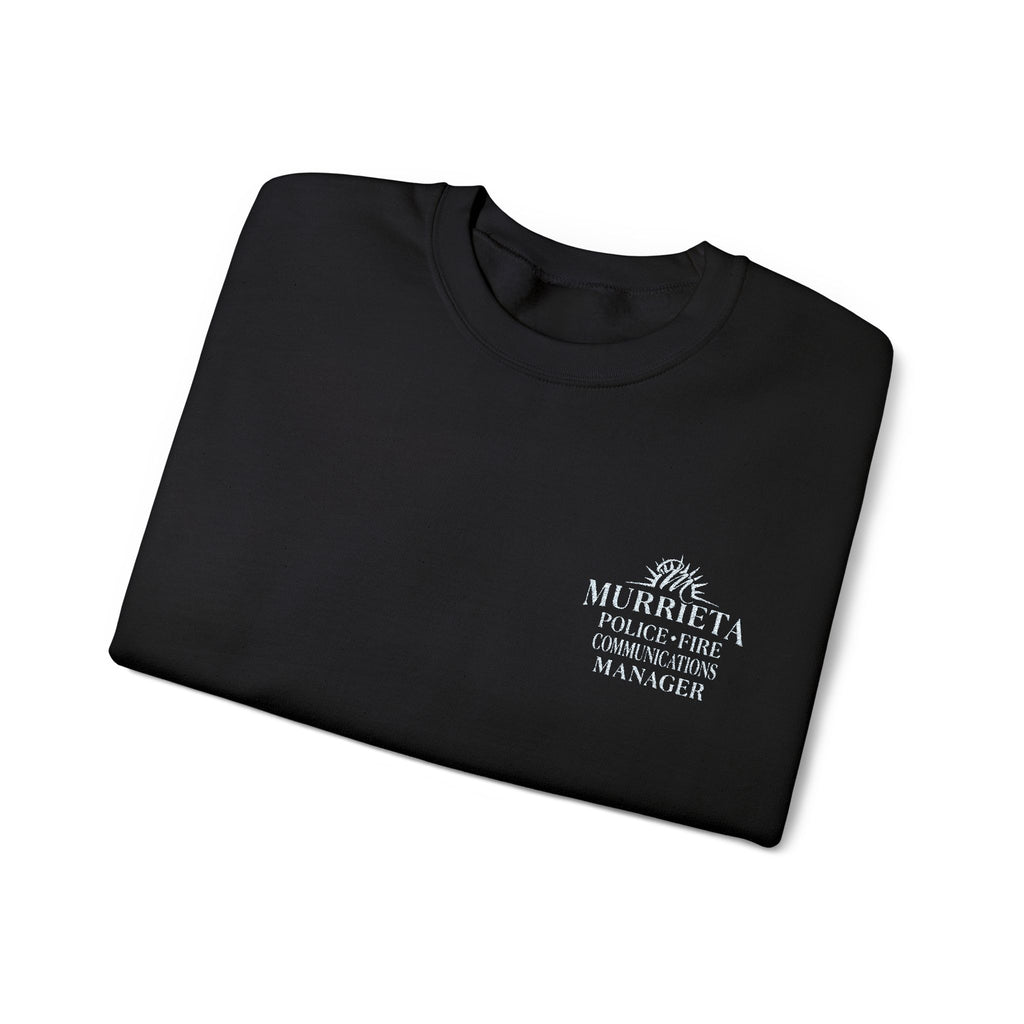 MPD MANAGER Unisex Embroidered  Logo Crewneck Sweatshirt