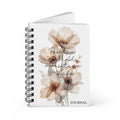 Positive Mind Positive Life Spiral Journal — Floral Inspirational Notebook