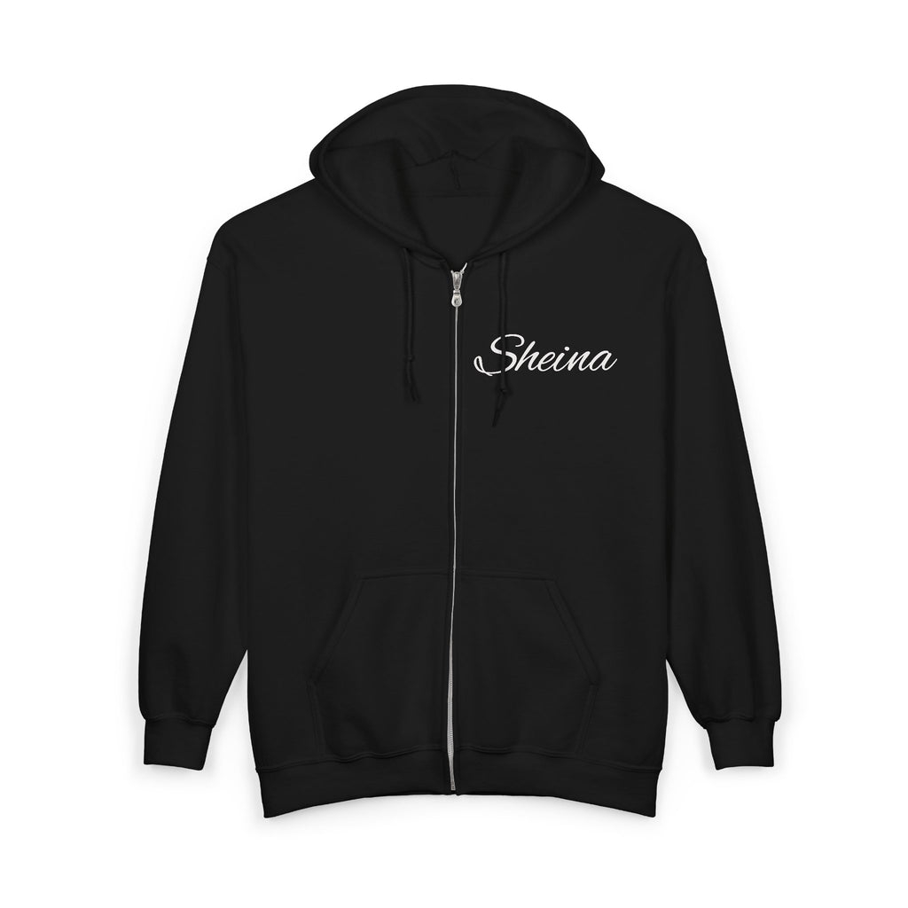 Personalized Script Name Zip Hoodie — Custom Your Name Full-Zip Sweatshirt