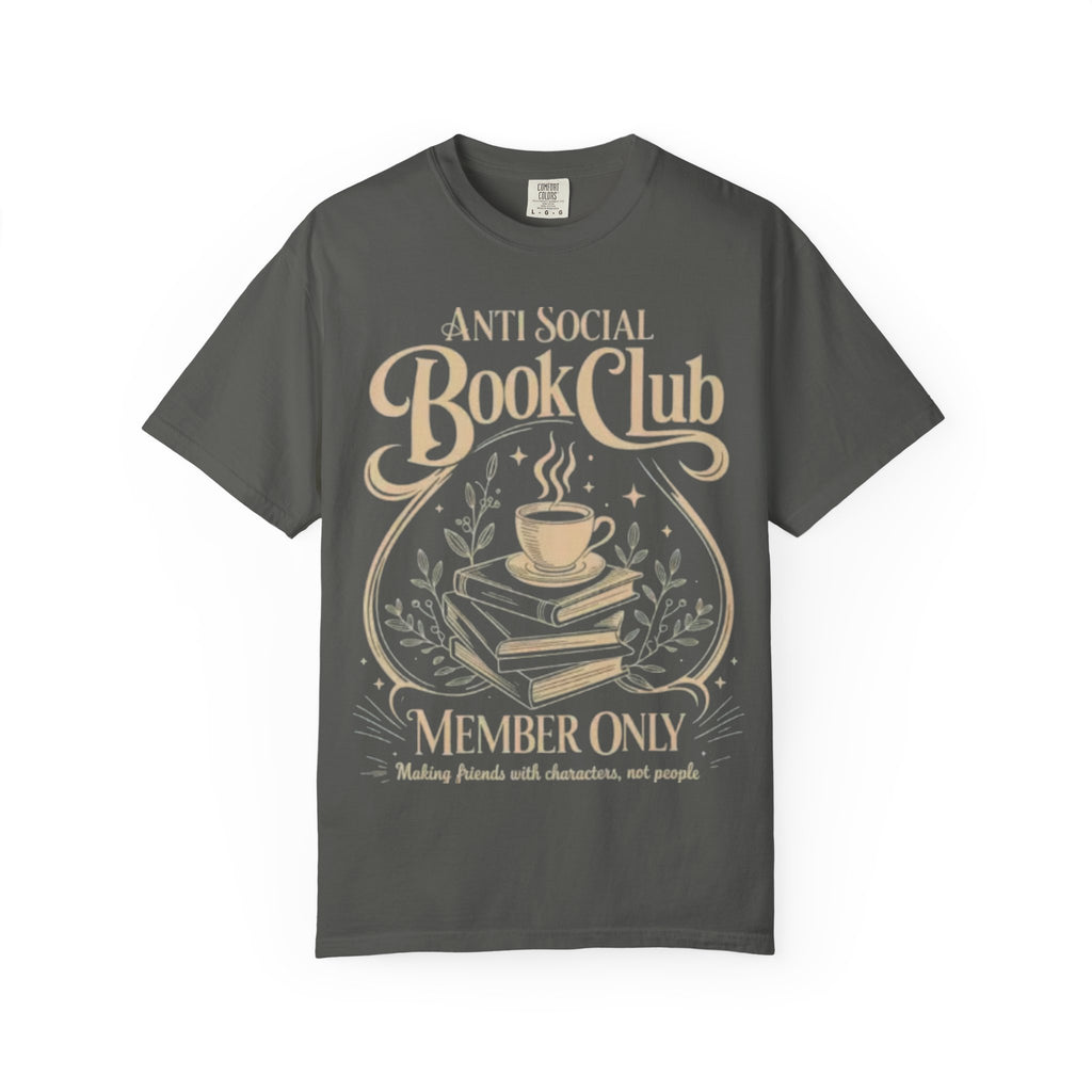 Anti Social Book Club T-Shirt — 'Member Only' Literary Tee