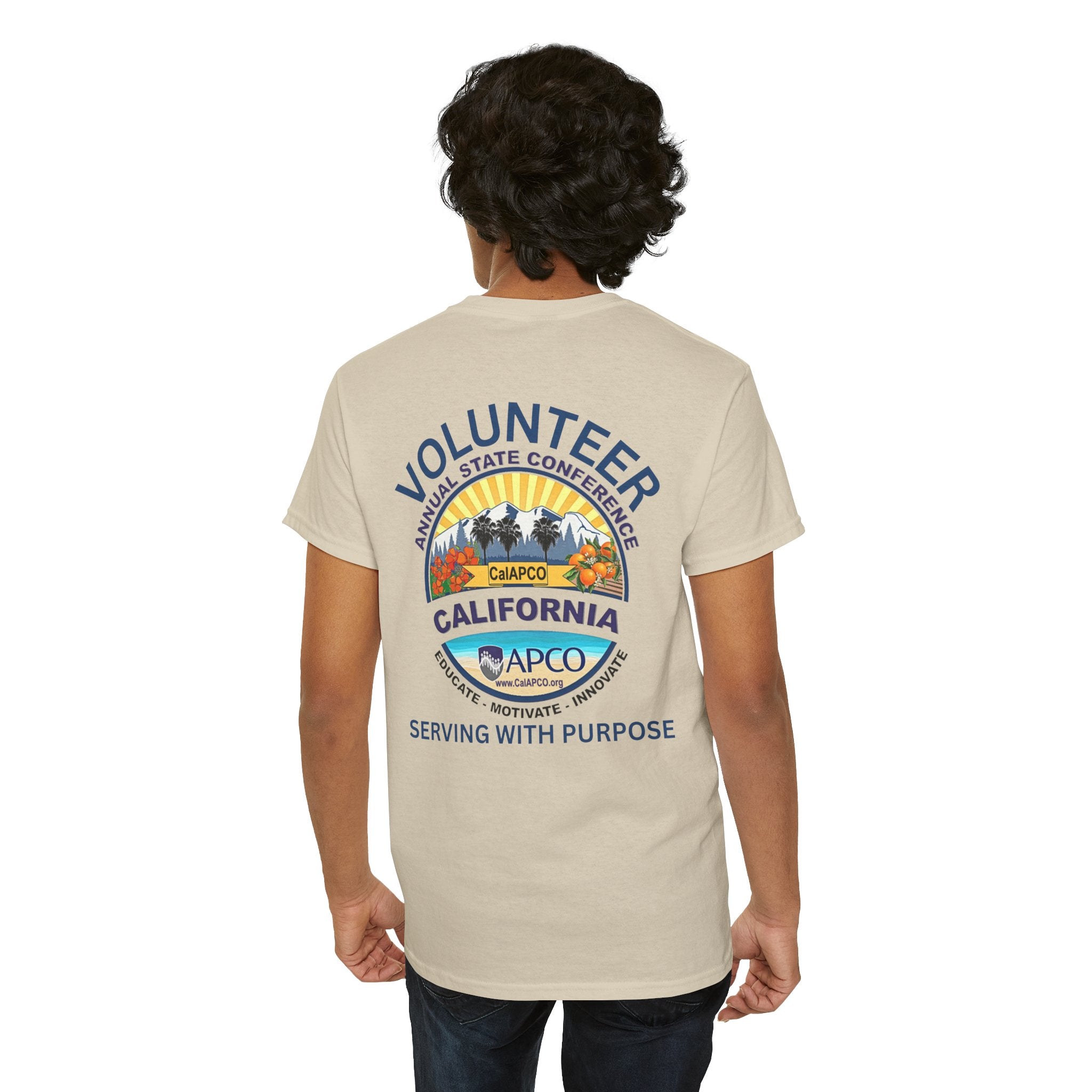 Volunteer Tee — CAL/APCO California Serving With Purpose T‑Shirt