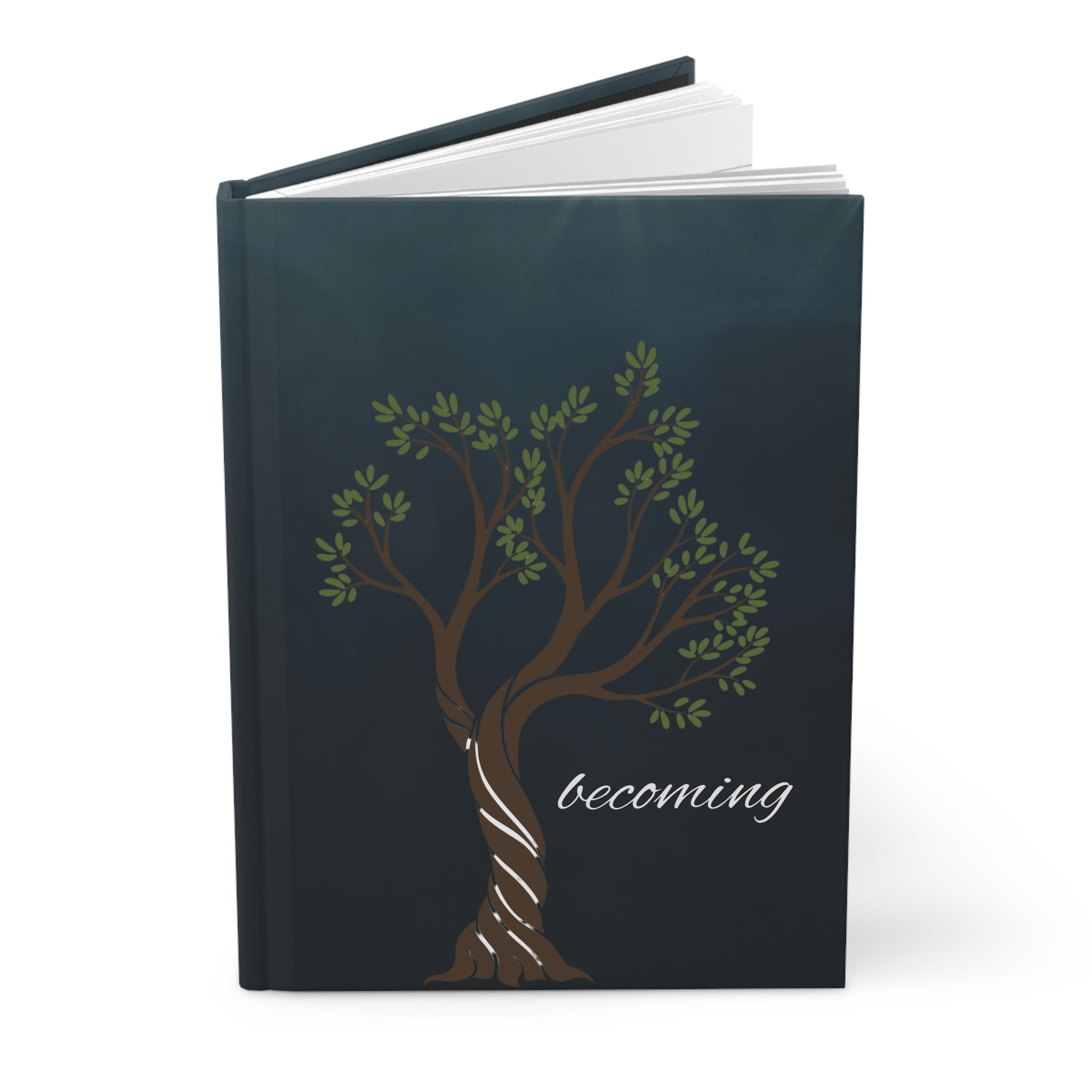 Becoming Hardcover Journal — Inspirational Tree of Growth Notebook
