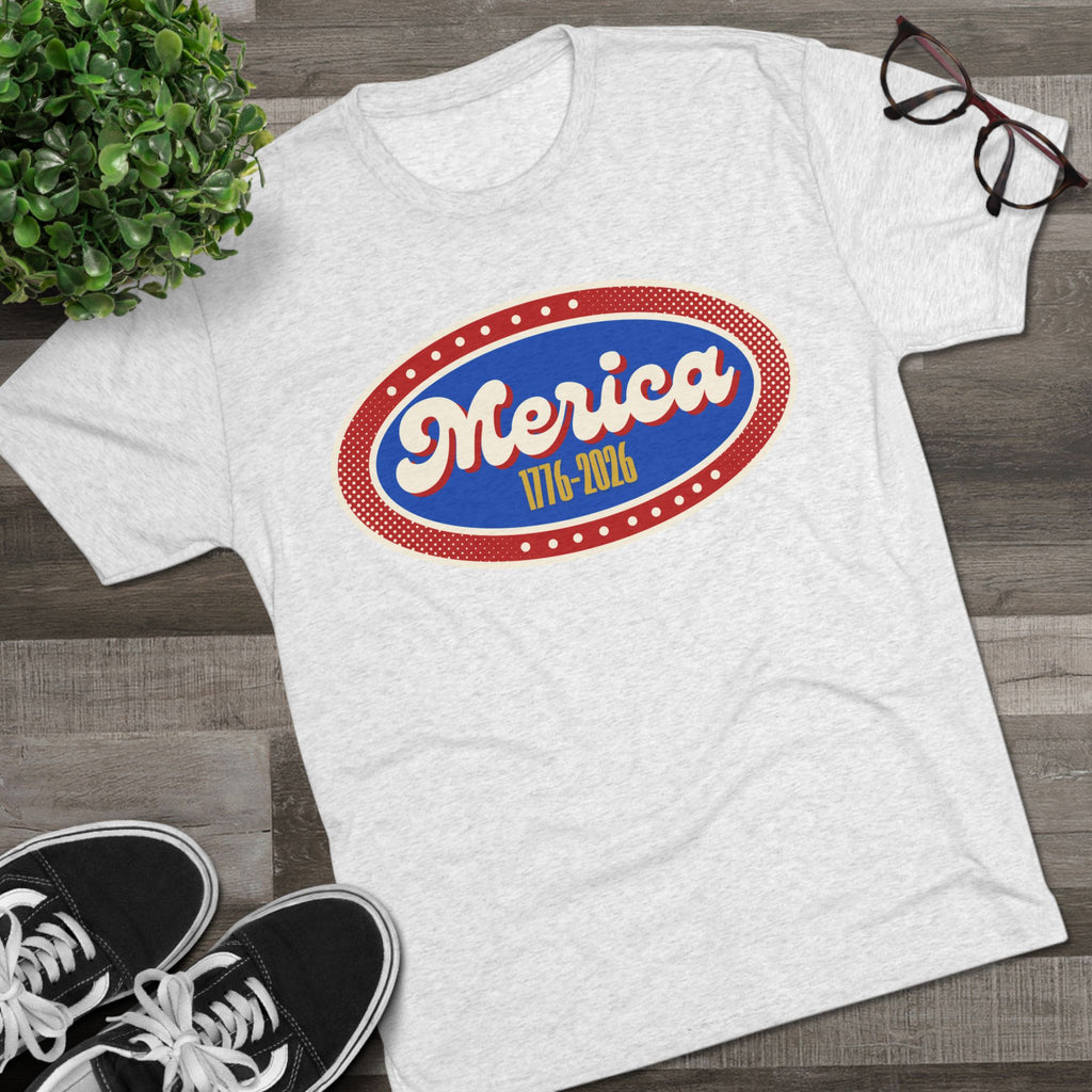 'Merica 1776-2026 Tee — Vintage Patriotic Fourth of July Shirt