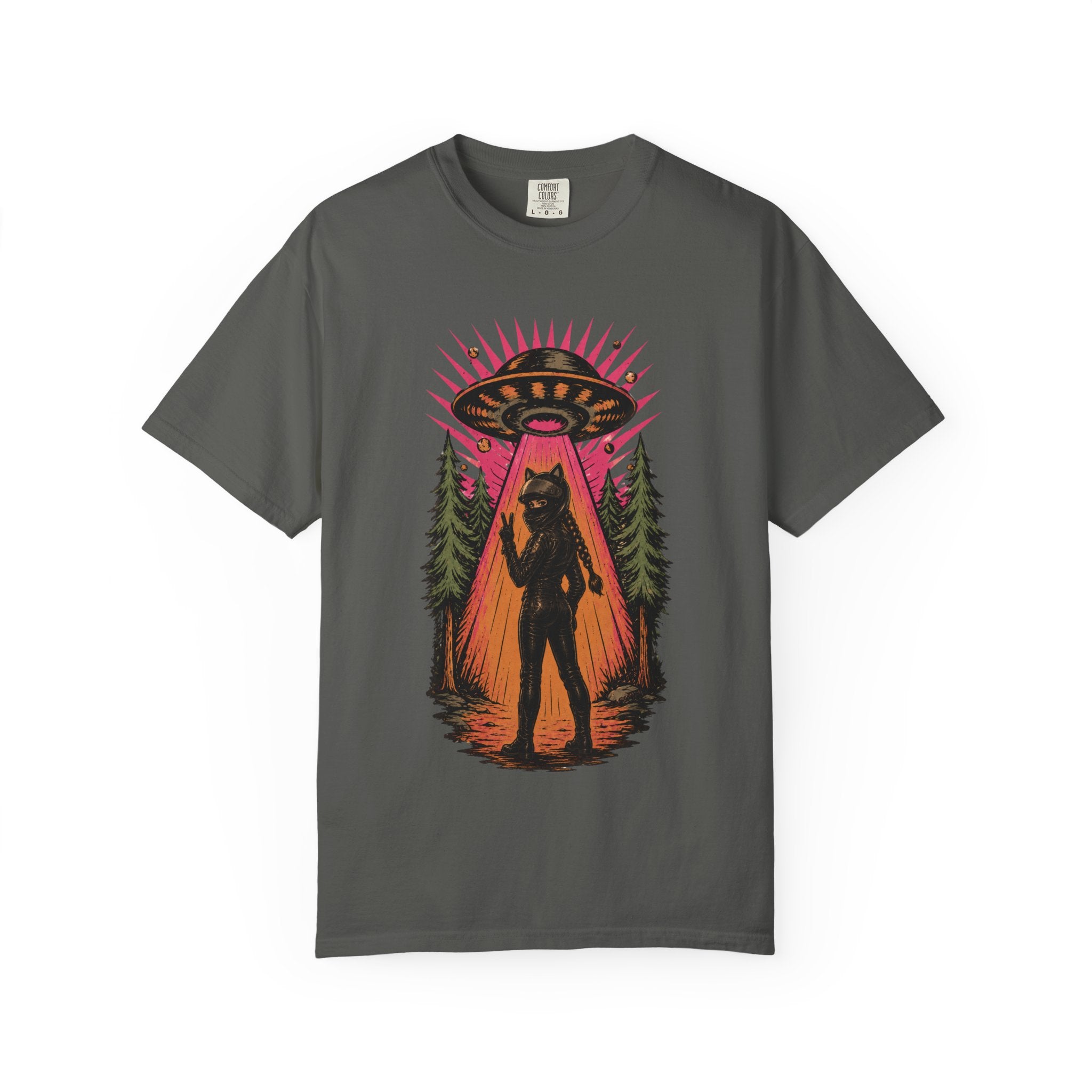 Beam Me Up Retro Rider T-shirt | Funny Quote Sci-Fi Tee