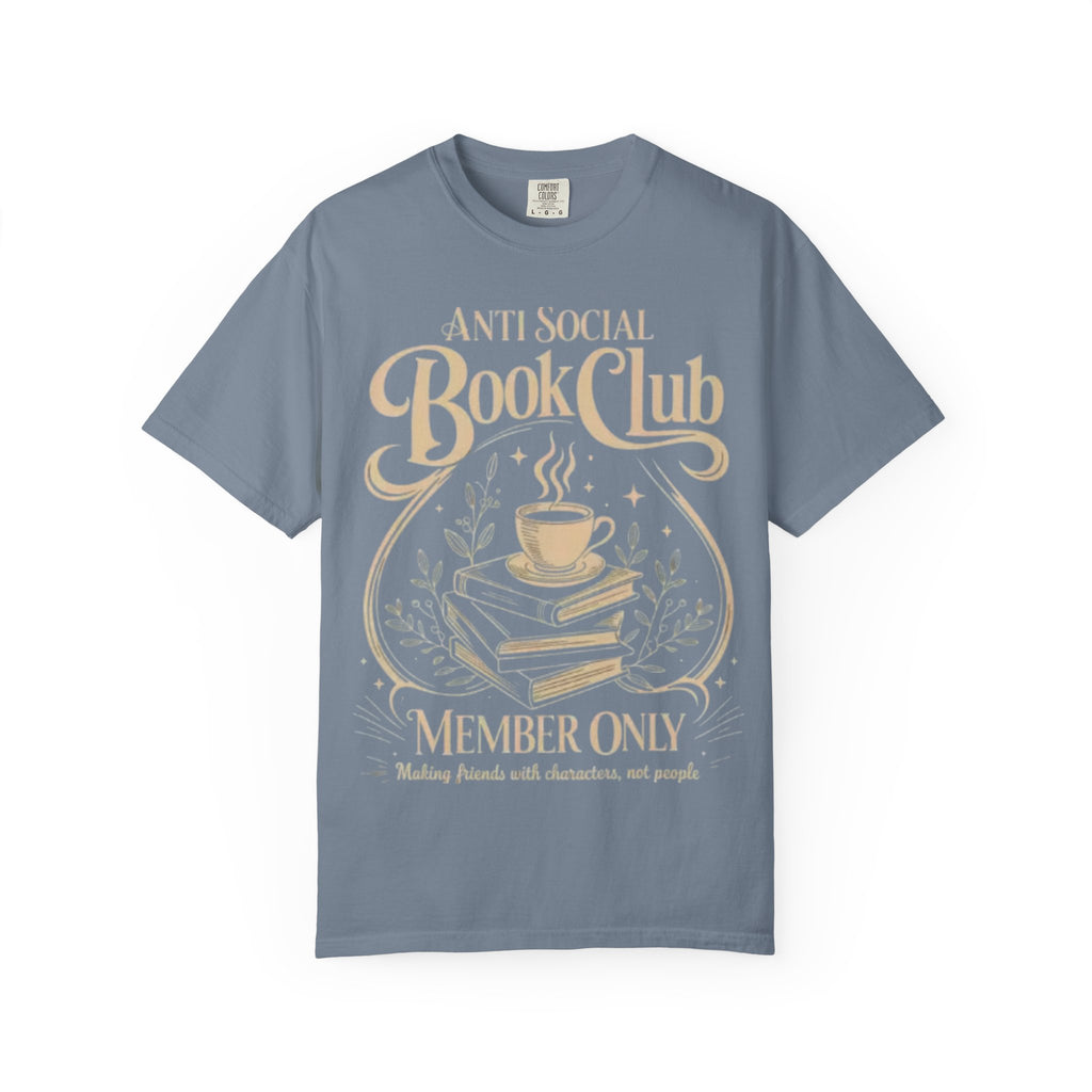 Anti Social Book Club T-Shirt — 'Member Only' Literary Tee