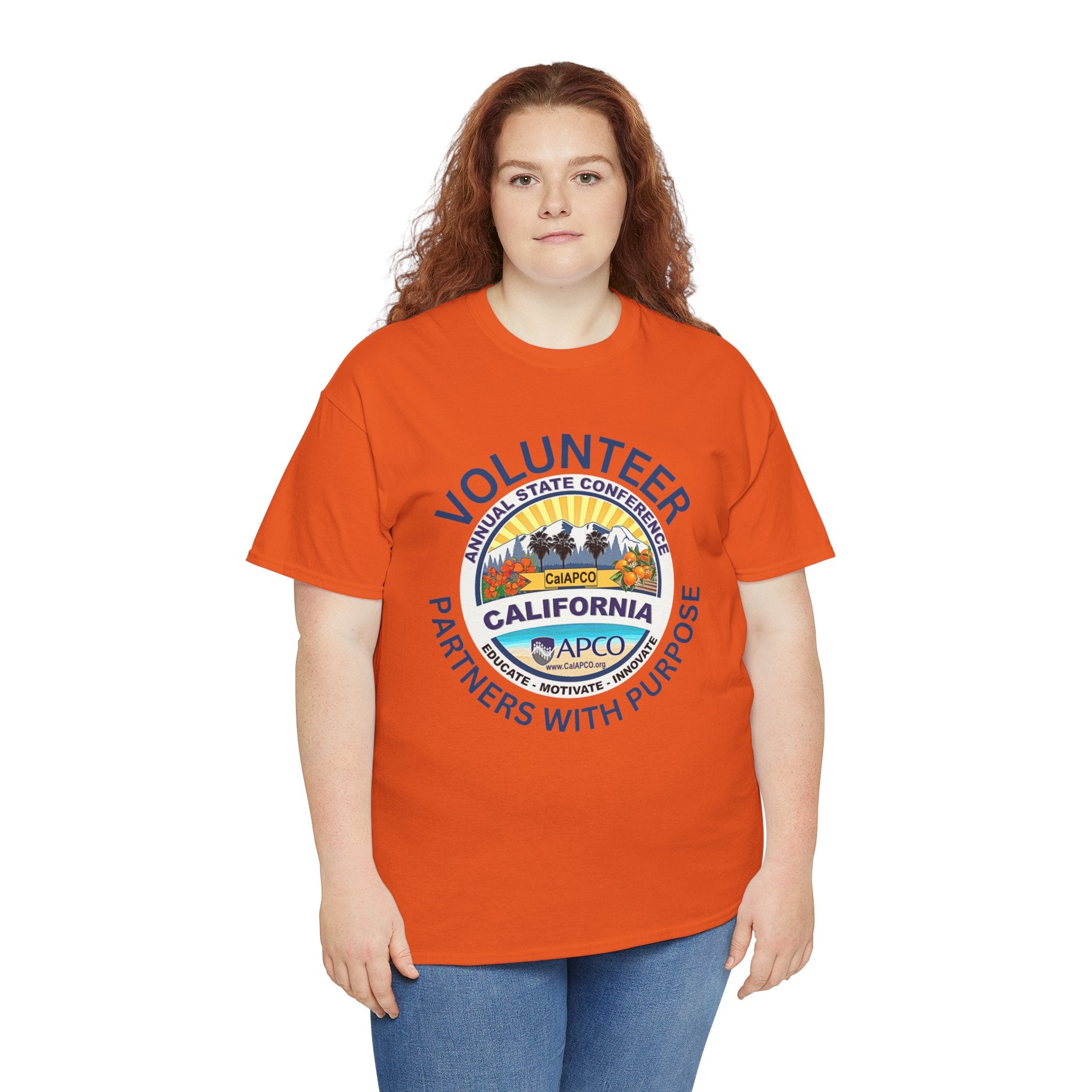 Volunteer T-Shirt — CalAPCO California State Conference  "Volunteer Partner with Purpose”