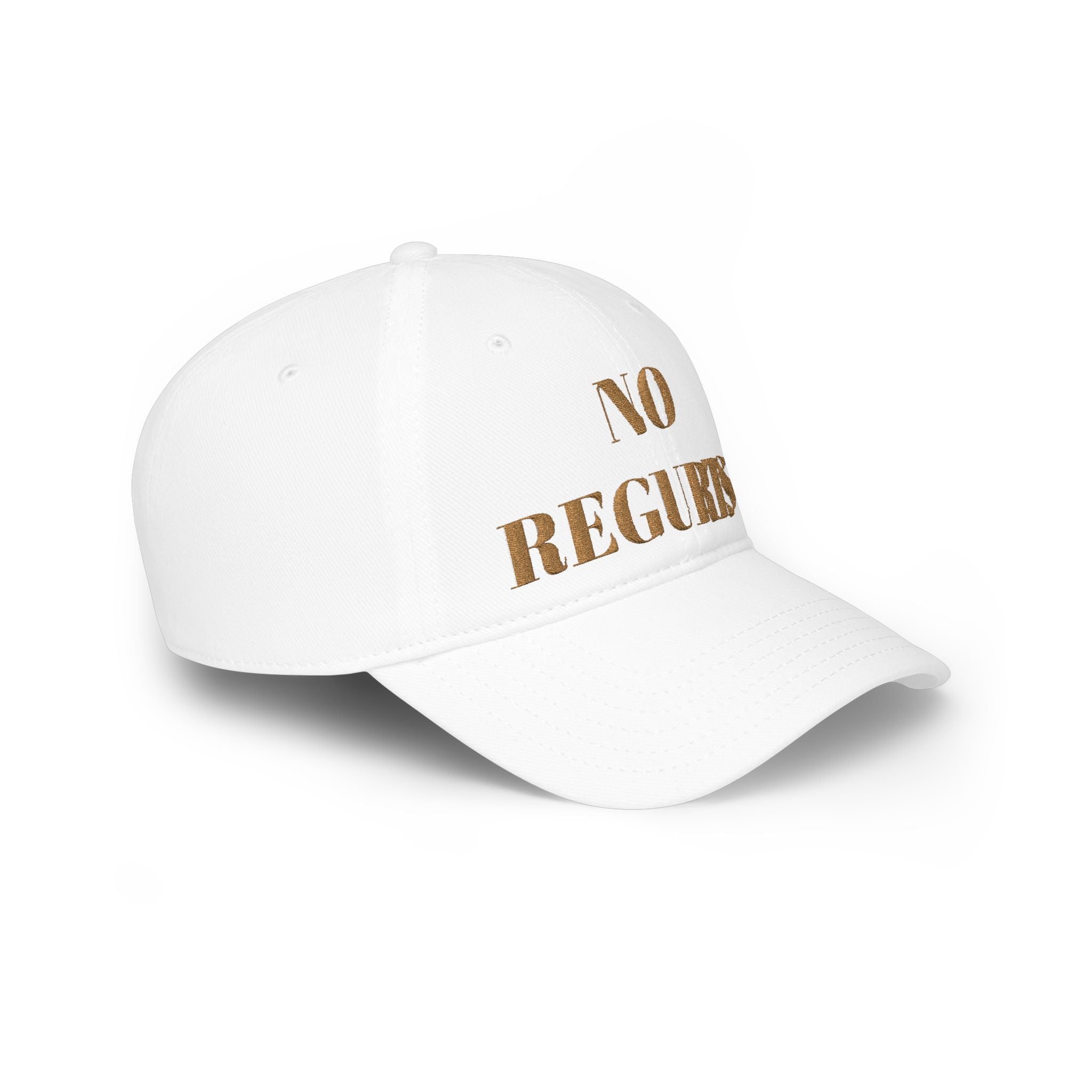 No Regurts Baseball Cap — Funny Low Profile Hat